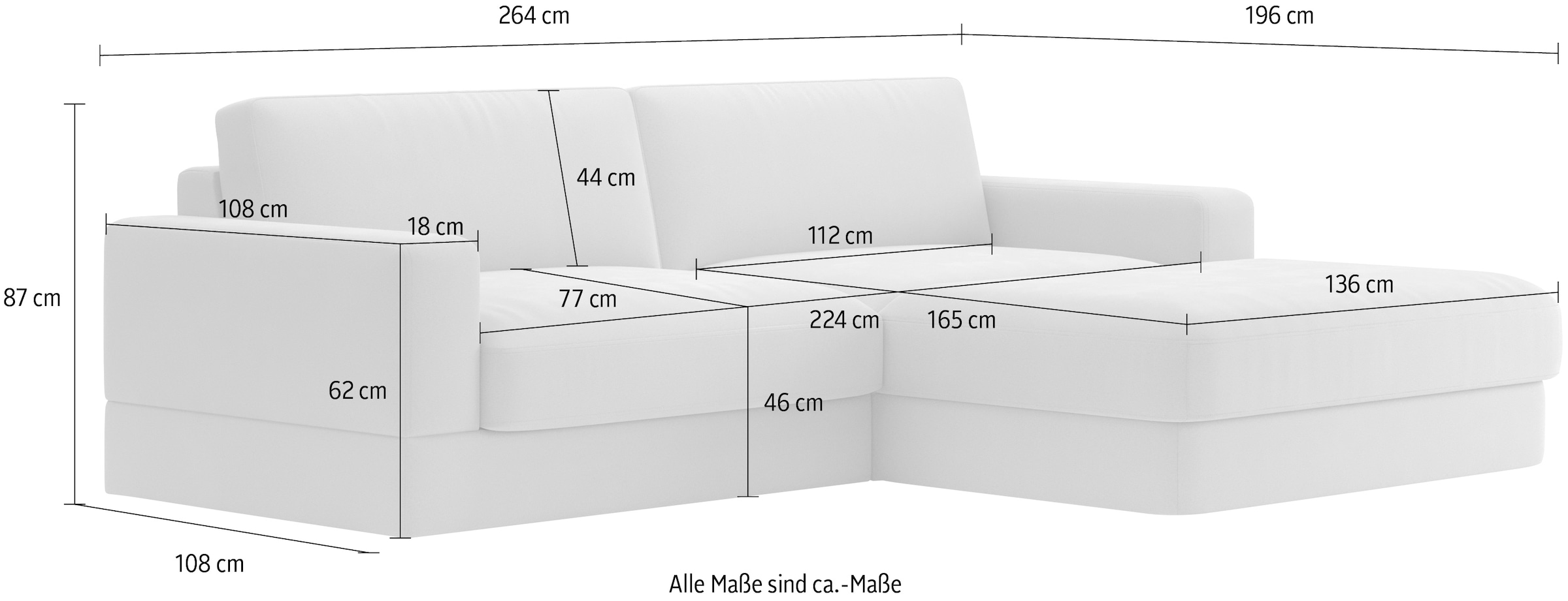 RAUM.ID Ecksofa »Innovid L-Form« Modernes Modul-Polsterprogramm