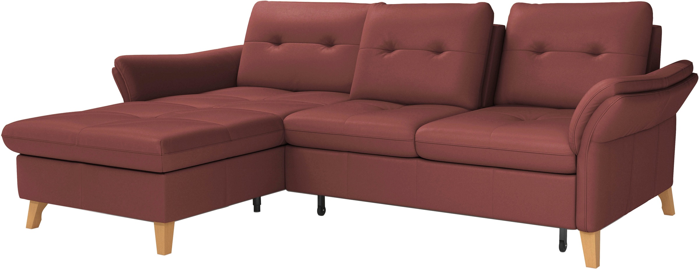 sit&more Ecksofa »Göteborg«, Sitztiefenverstellung und Federkern, wahlweise mit Bettfunktion