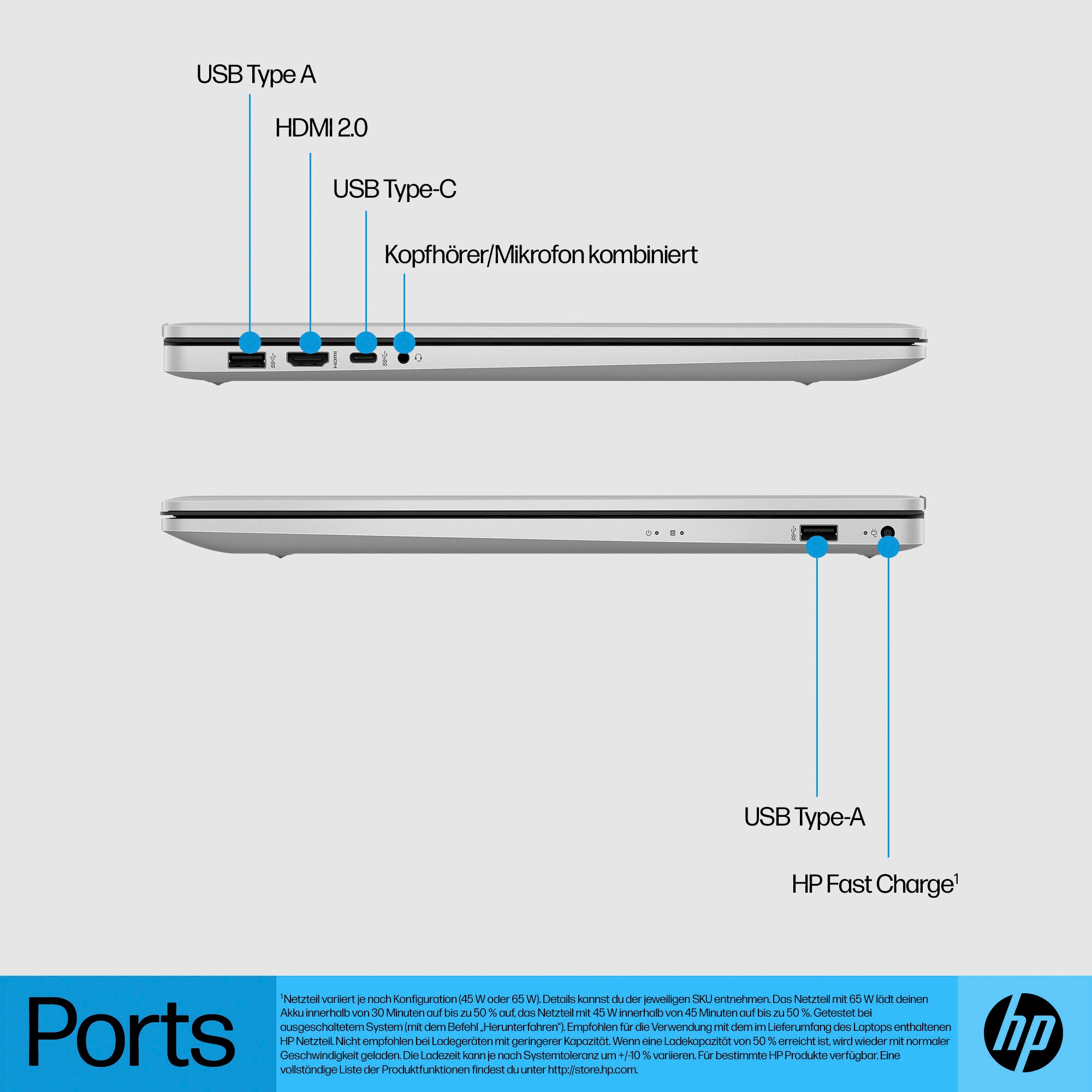 HP Notebook »17-cn3264ng«, 43,9 cm, / 17,3 Zoll, Intel, Core i5, Iris Xe Graphics, 512 GB SSD