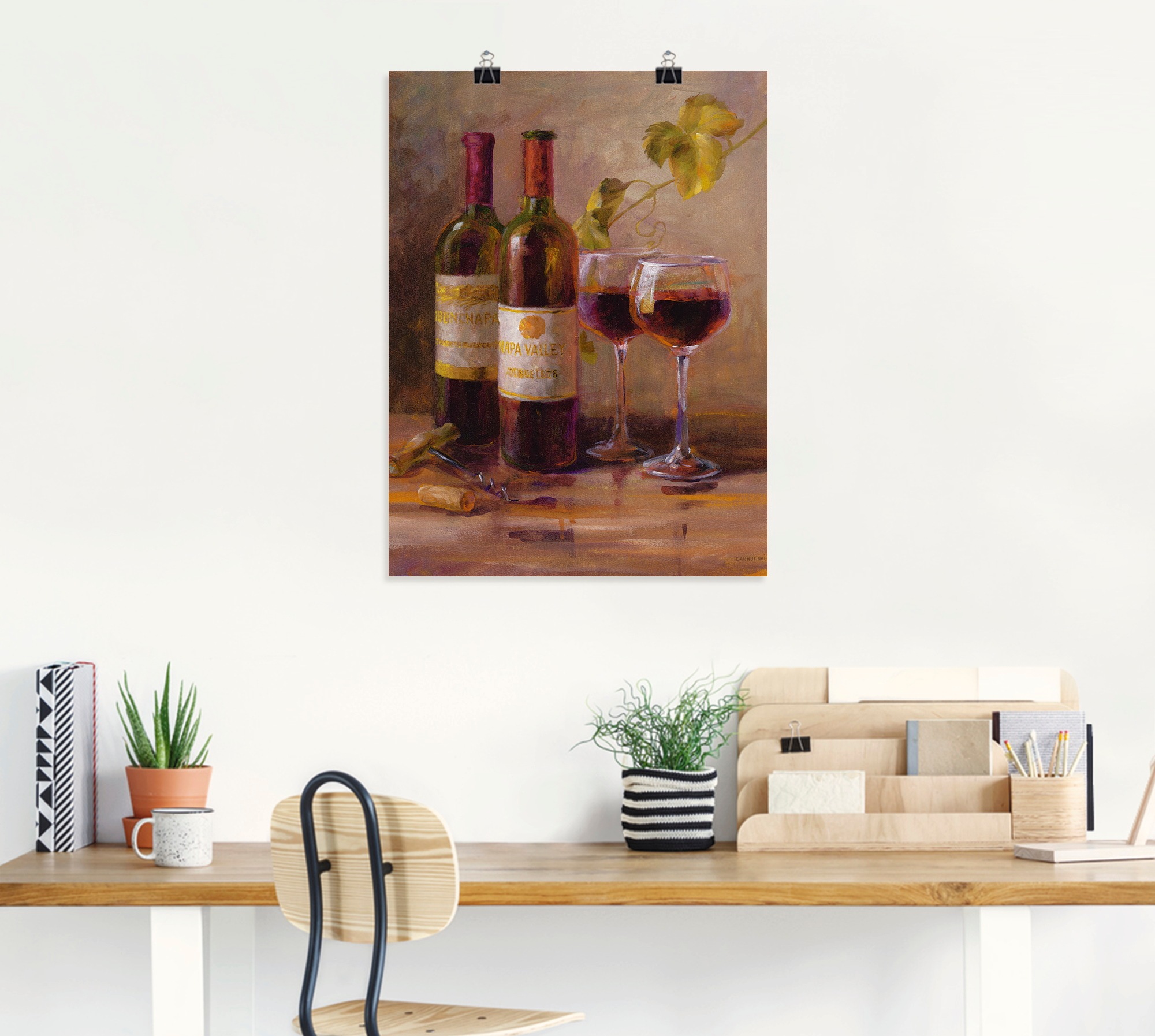 Artland Wandbild »Offener Wein I«, Getränke, (1 St.), als Leinwandbild, Poster, Wandaufkleber in verschied. Größen