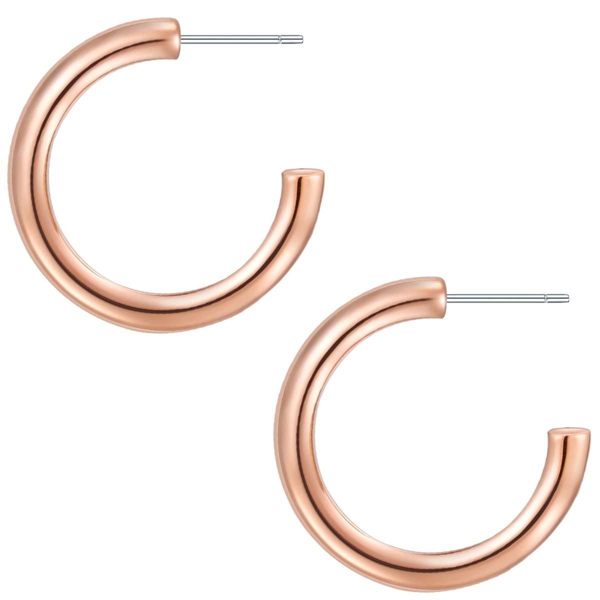 Yokoamii Paar Creolen »Set: Y53«, (2 tlg.), Creolen roségold