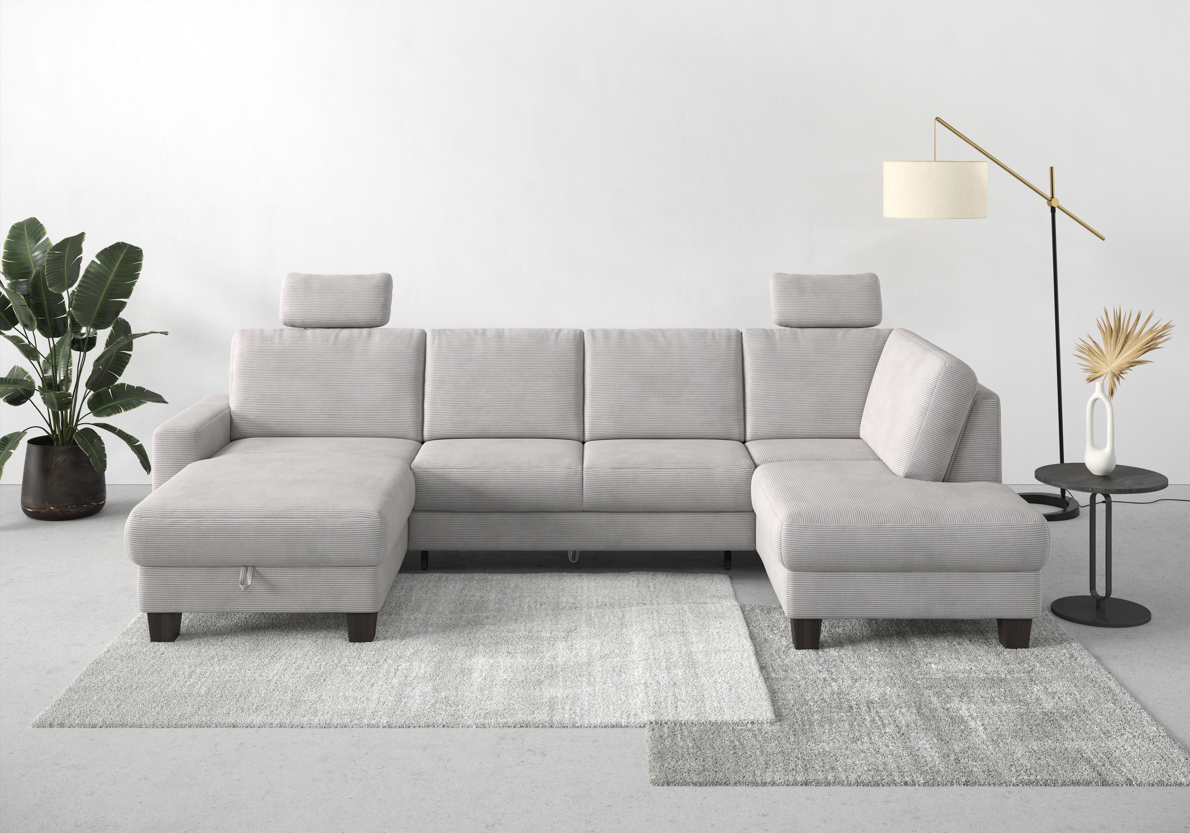 Home affaire Wohnlandschaft »Summer U-Form«, mit oder ohne Bettfunktion und günstig online kaufen