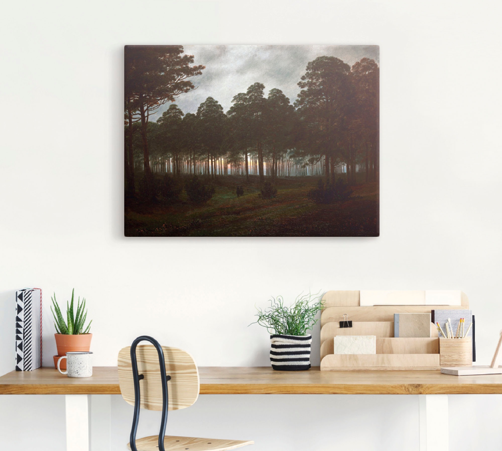 Artland Leinwandbild »Der Abend, um 1820/21« Wald 1 Stk. tlg. auf Keilrahme günstig online kaufen