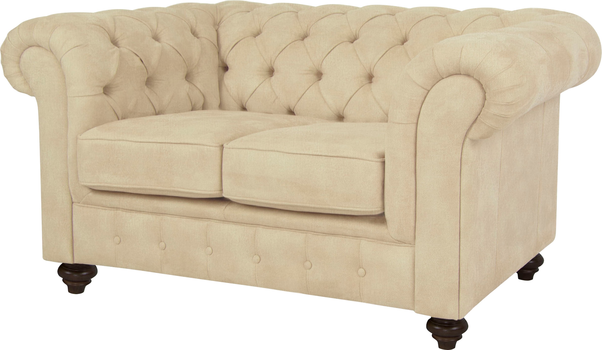 Home affaire Chesterfield-Sofa "Duc 2-Sitzer", hochwertige Knopfheftung im günstig online kaufen