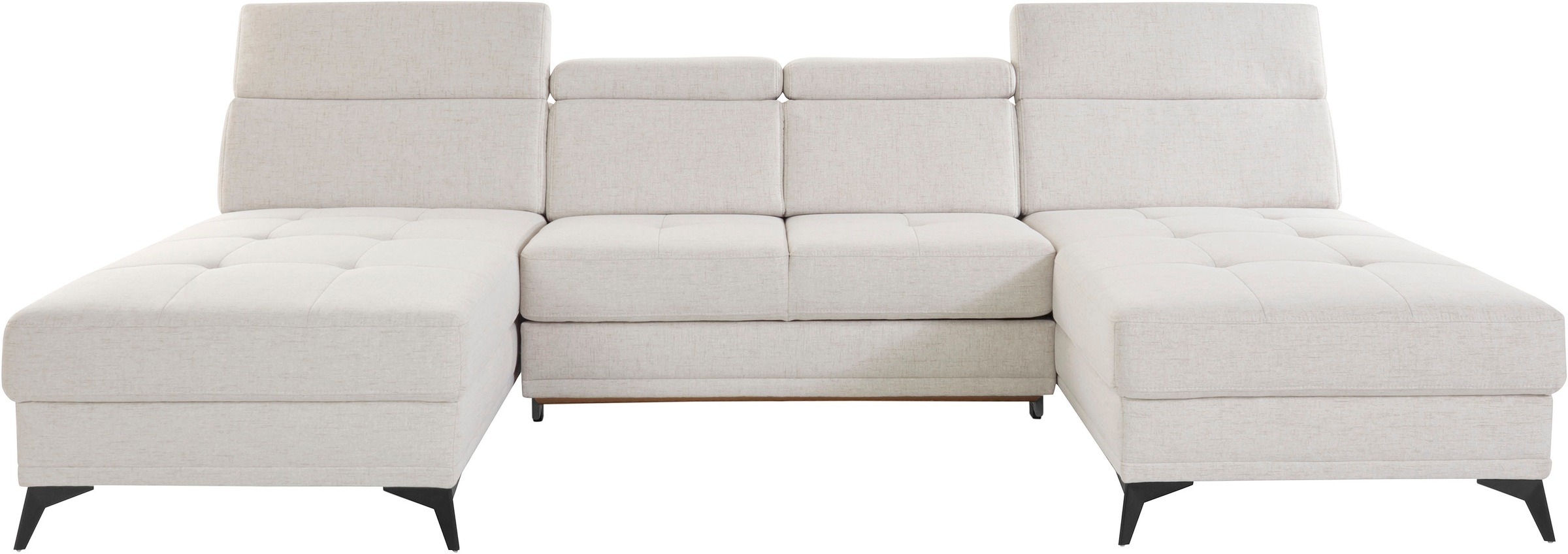 Home affaire Wohnlandschaft »Cardiz U-Form« inkl.Kopfteilverstellung und Fe günstig online kaufen