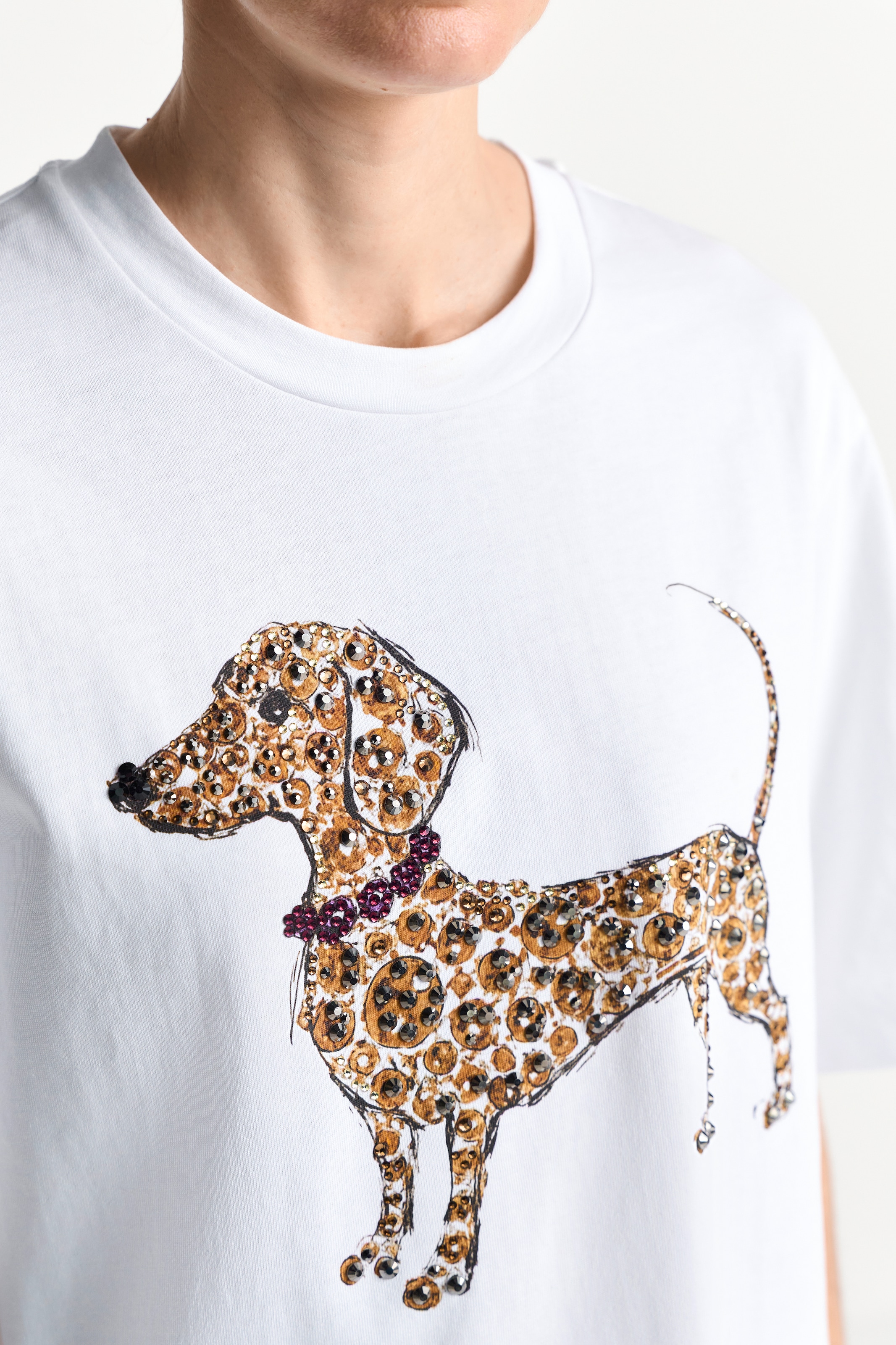 RICHROYAL T-Shirt mit Hundeprint