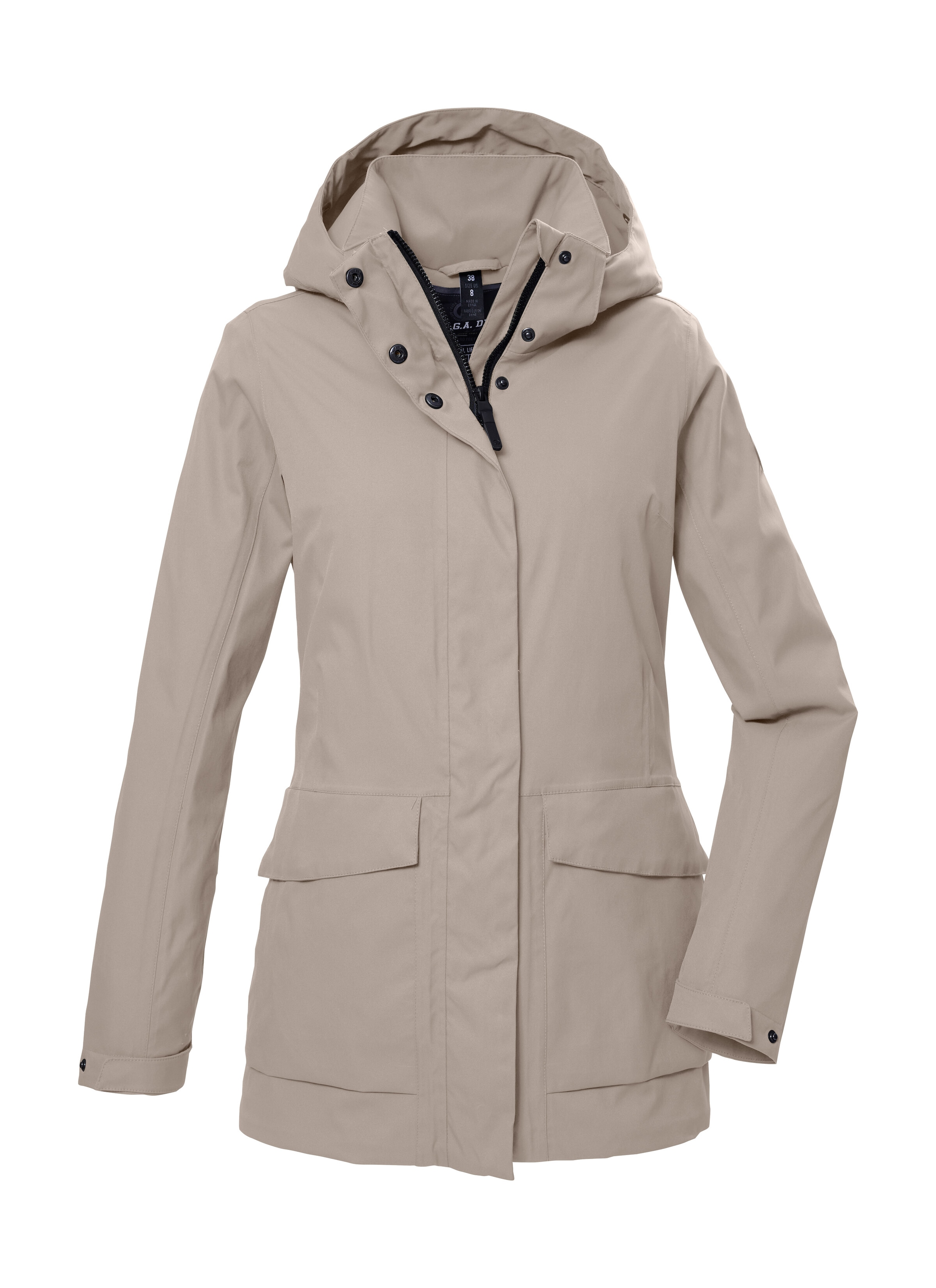 G.I.G.A. DX by killtec Funktionsjacke »GS 54 WMN JCKT«, Wasserdicht, atmungsaktiv, recycelte Materialien, abnehmbare Kapuze