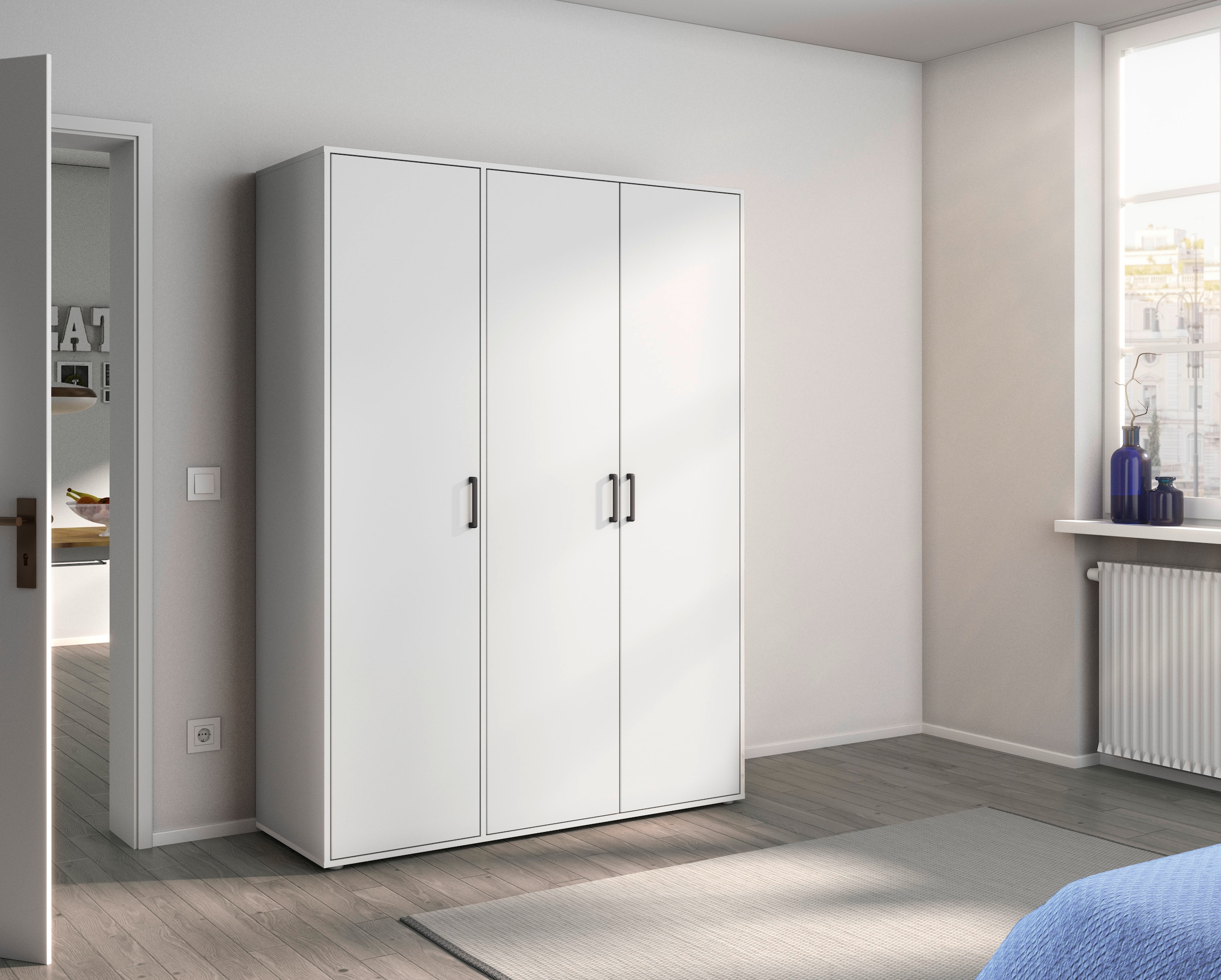 rauch Kleiderschrank »VOYAGER Otto´s Choice Garderobe Wäscheschrank TOPSELLER Schlafzimmer«, (in 3 verschiedenen Ausstattungen BASIC/CLASSIC/PREMIUM), Schrank mit modernen Griffen in viel Stauraum MADE IN GERMANY
