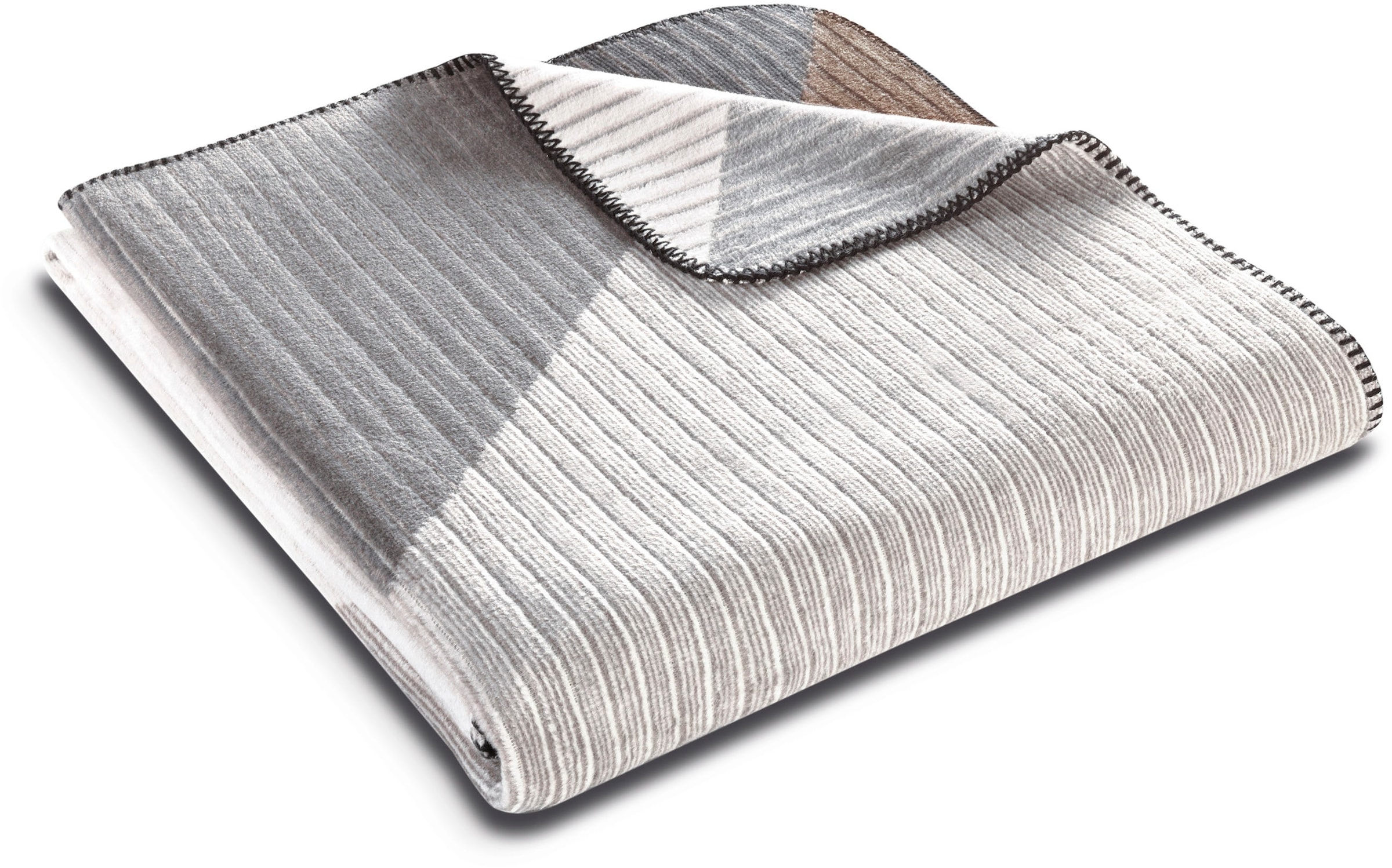 Biederlack Wohndecke »Feel mit schöner Hoch-Tief-Struktur«, Made in Germany günstig online kaufen