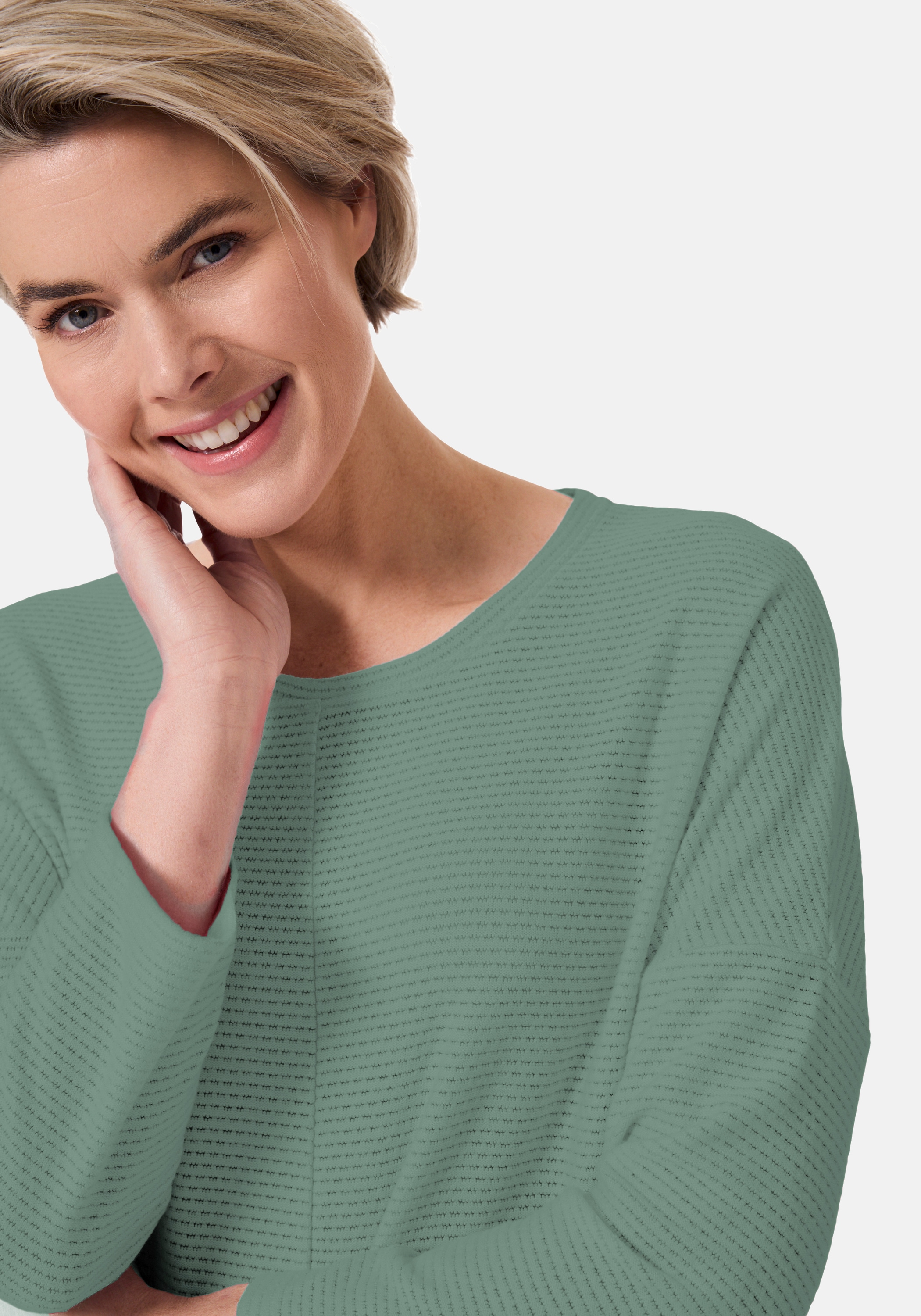 STOOKER WOMEN Sweatshirt »STCLEA Sweatshirt 3/4-Arm«, Regular Fit Sweatshirt für Damen