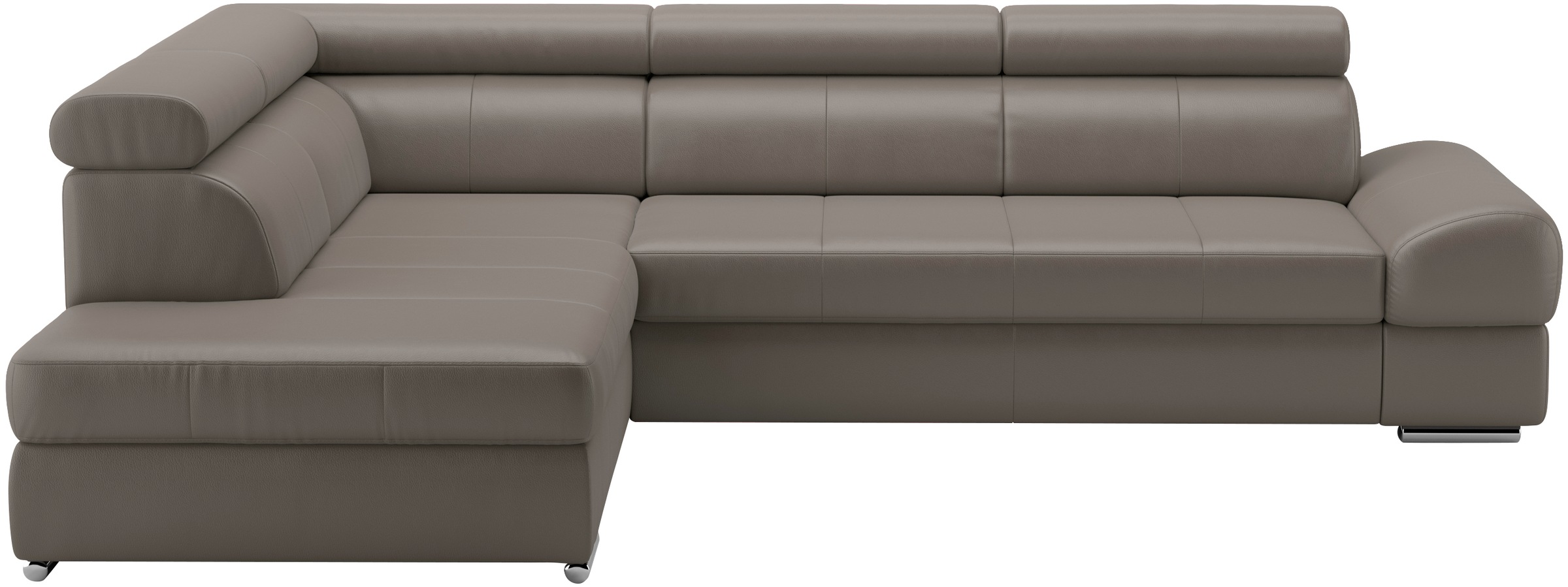 sit&more Ecksofa »Broadway L-Form«, mit verstellbaren Kopfteilen, wahlweise mit Bettfunktion