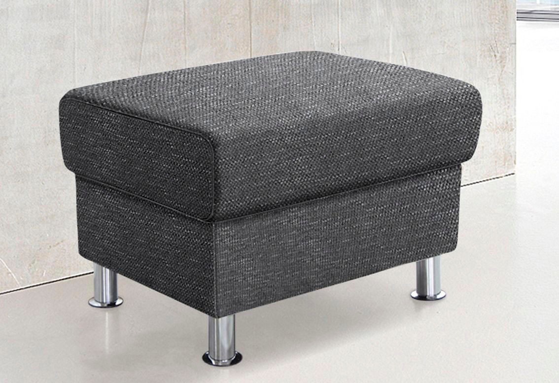 TRENDMANUFAKTUR Hocker »Rondo, Polsterhocker zur Serie, Breite 67 cm, Füße günstig online kaufen