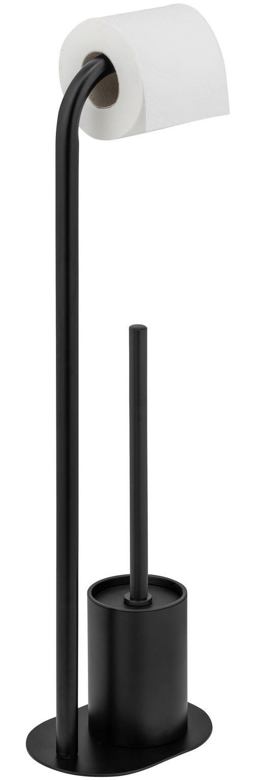 WENKO WC-Garnitur »Levante« aus Metall Stand WC-Garnitur, freistehend, mit Rollenhalter und WC-Bürste