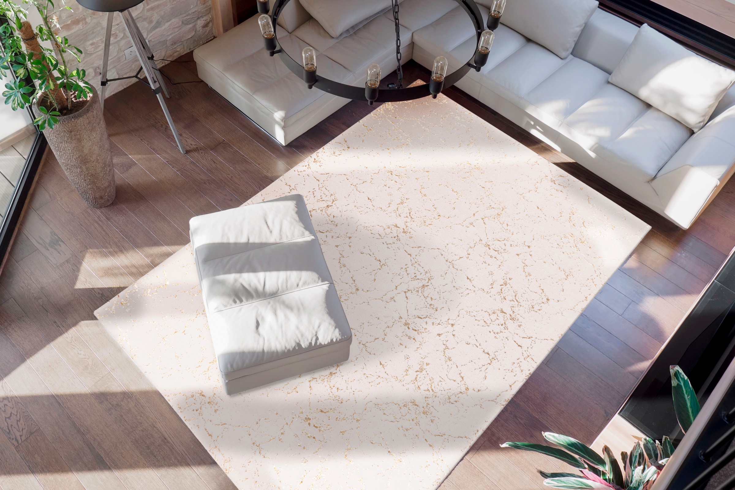 me gusta Teppich »Bijou 225« rechteckig 20 mm Höhe Glanz Effekt, Wohnzimmer