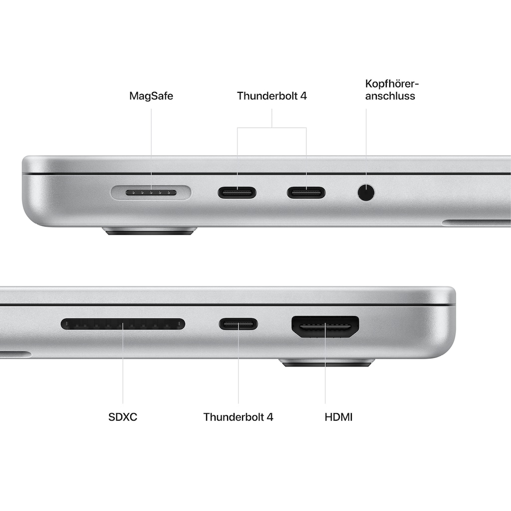 Apple Notebook »14" MacBook Pro«, 35,97 cm, / 14,2 Zoll, Apple, M2 Pro, 16-Core GPU, 512 GB SSD