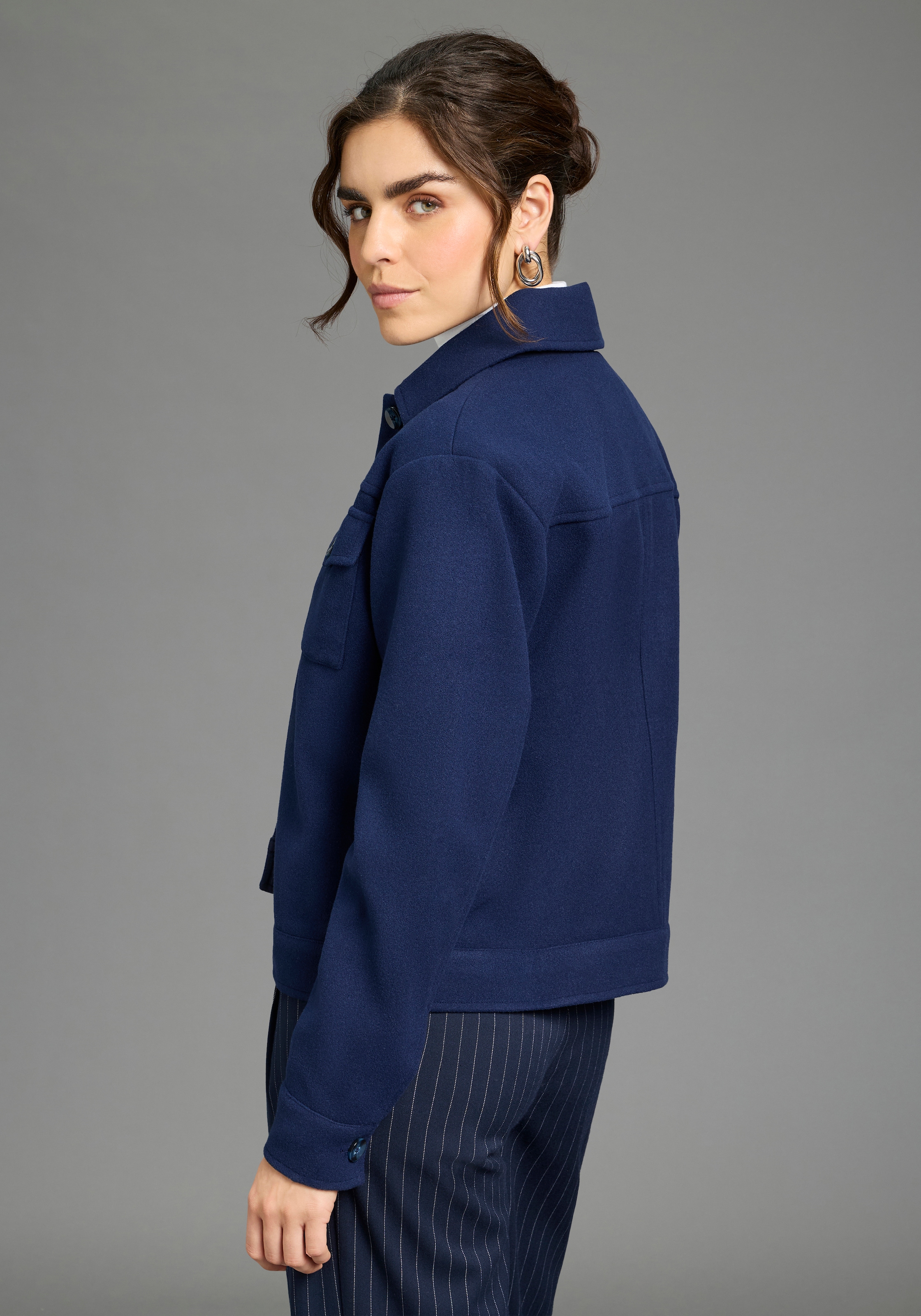 Laura Scott Kurzjacke in Wolloptik, Übergangsjacke