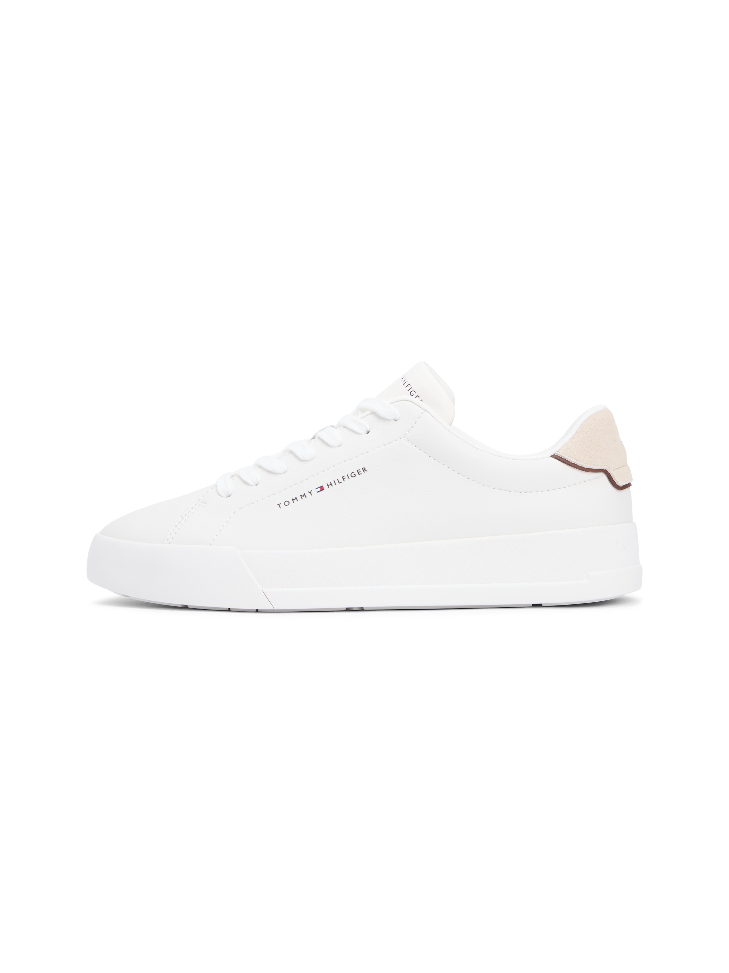 Tommy Hilfiger Sneaker »TH COURT LTH DETAIL ESS«  , Freizeitschuh, Halbschuh, Schnürschuh mit seitlichem Logoschriftzug
