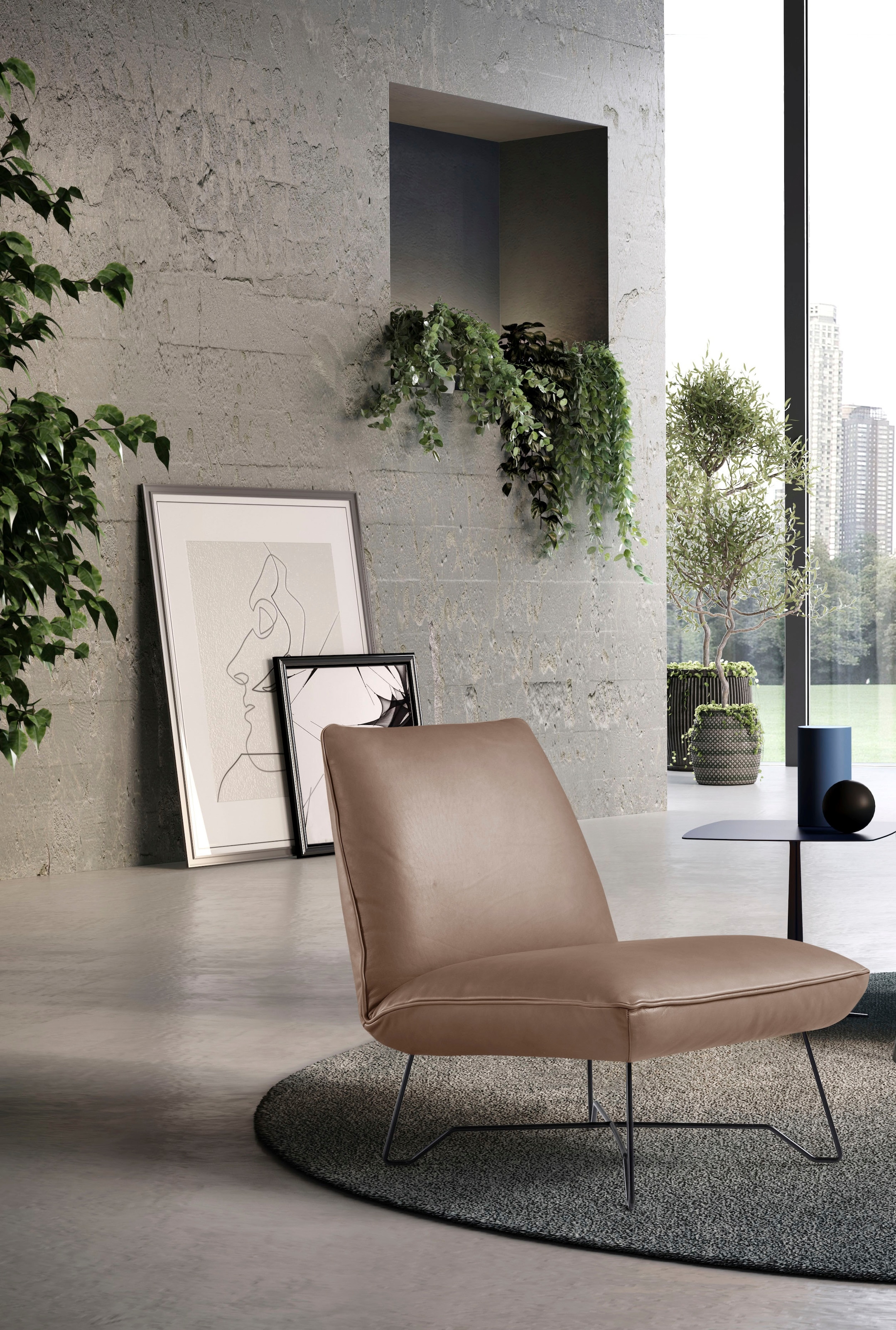 Egoitaliano Sessel »Lia Loungesessel, elegant und stylisch, toller Sitzkomfort«, extravaganter Designsessel, Solitärsessel