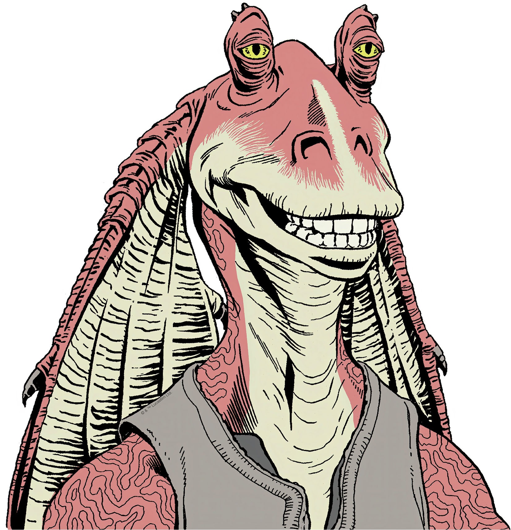 Komar Leinwandbild »Star Wars Jar Jar Binks«, Disney, (1 St.), 40 x 40 cm (Breite x Höhe) - Kinderzimmer, Dekoration