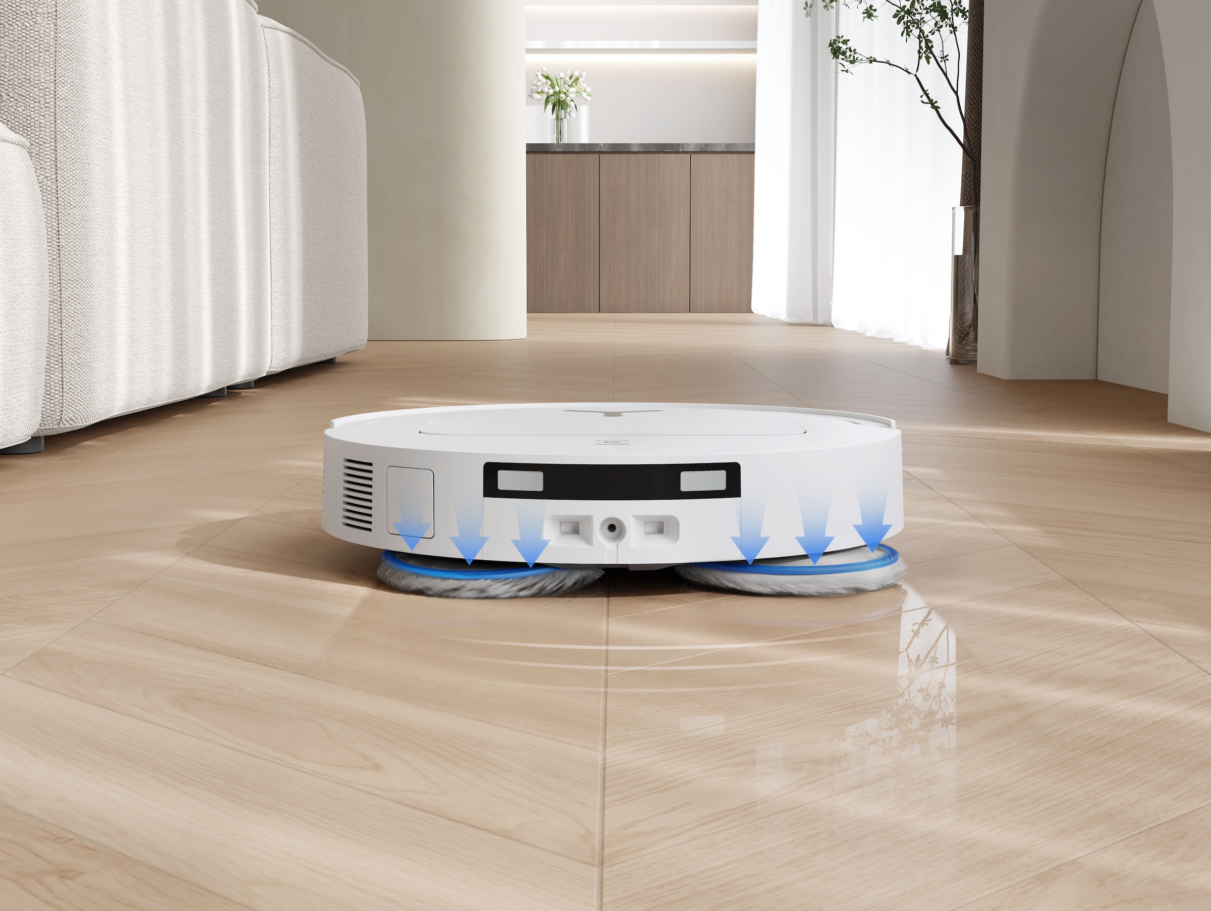 ECOVACS Nass-Trocken-Saugroboter »DEEBOT T50 OMNI Gen3« 25.000 Pa, OMNI Station, Ultraschlankes 81-mm-Design