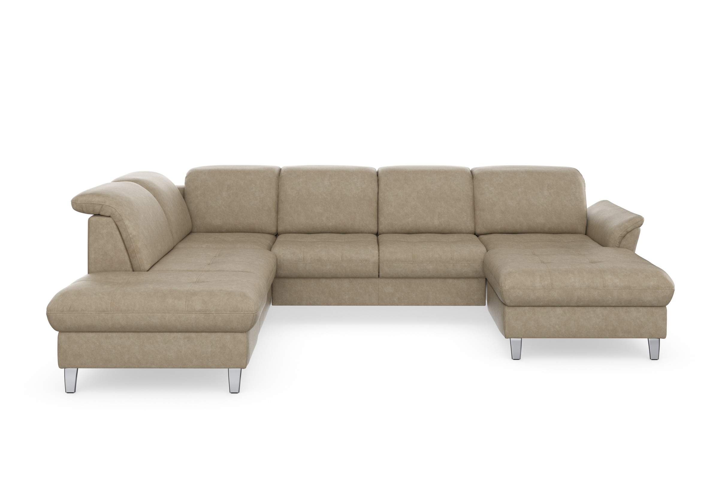 sit&more Wohnlandschaft »Maggiore U-Form«, wahlweise mit Kopfteilverstellung, Bettfunktion und Stauraum