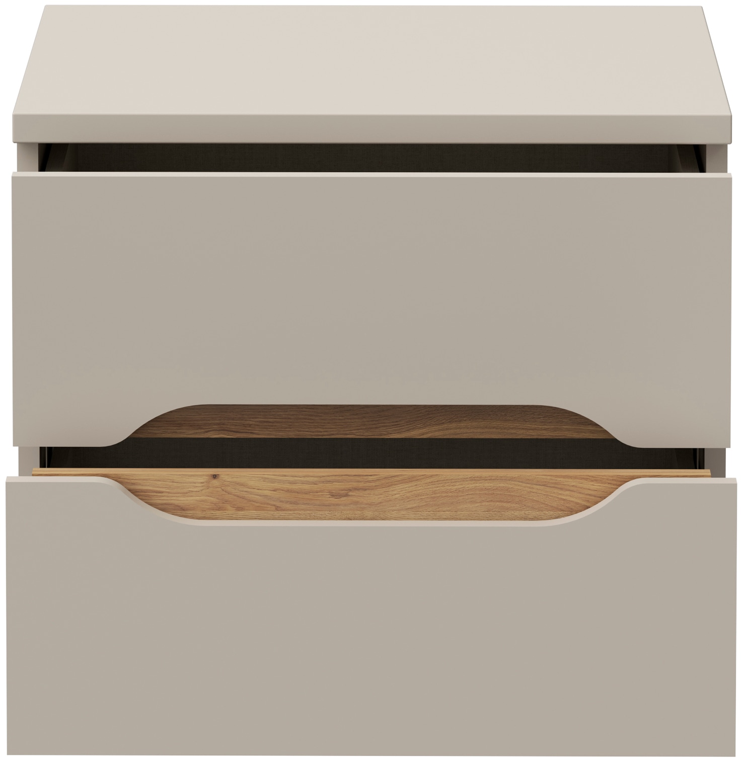 FORTE Nachtkommode B/H/T 50,4/44,3/41,5 cm  Nako ohne Griffe