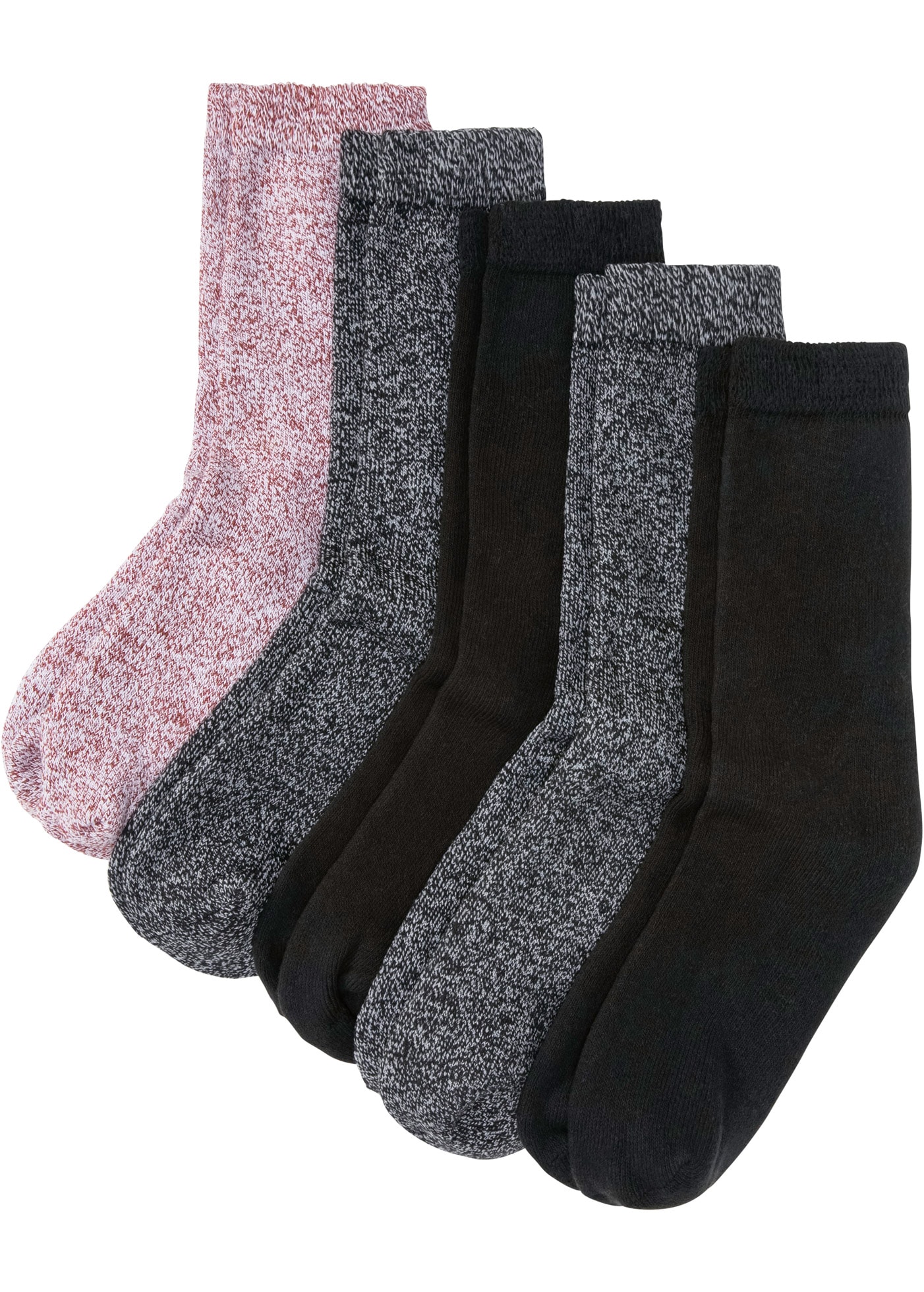 bonprix Kuschelsocken »Thermo Frottee Socken mit Bio-Baumwolle (5er Pack)« Packung, 5, 5 Paar tlg. Thermo Frottee Socken mit Bio-Baumwolle (5er Pack)