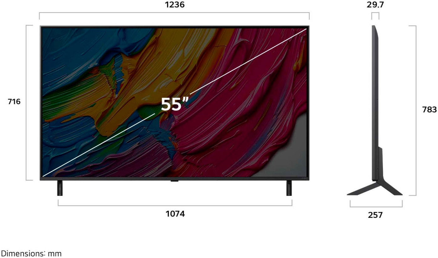 LG QNED-Fernseher »55QNED80A6A«, 4K Ultra HD, Smart-TV