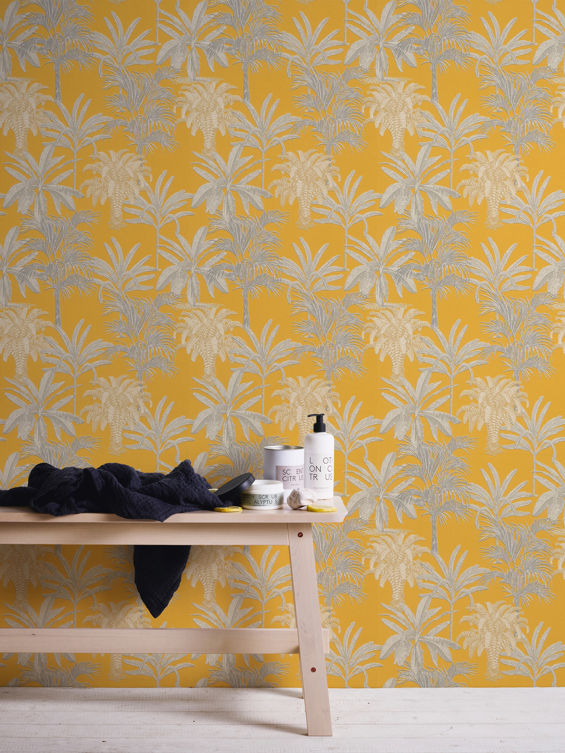 METROPOLIS BY MICHALSKY LIVING Vliestapete »Change is good, Tropical Tale«, floral-botanisch-tropisch, Designertapete Tapete Palmen Tapeten Wohnzimmer Schlafzimmer Küche