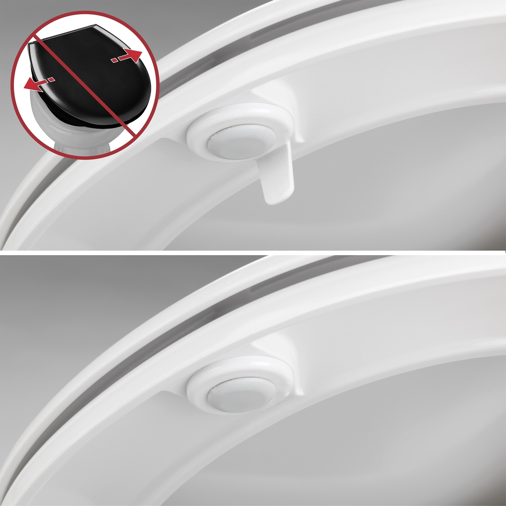 WENKO WC-Sitz »Rieti« strapazierfähiger Toilettensitz, belastbar bis 350 kg, Absenkautomatik