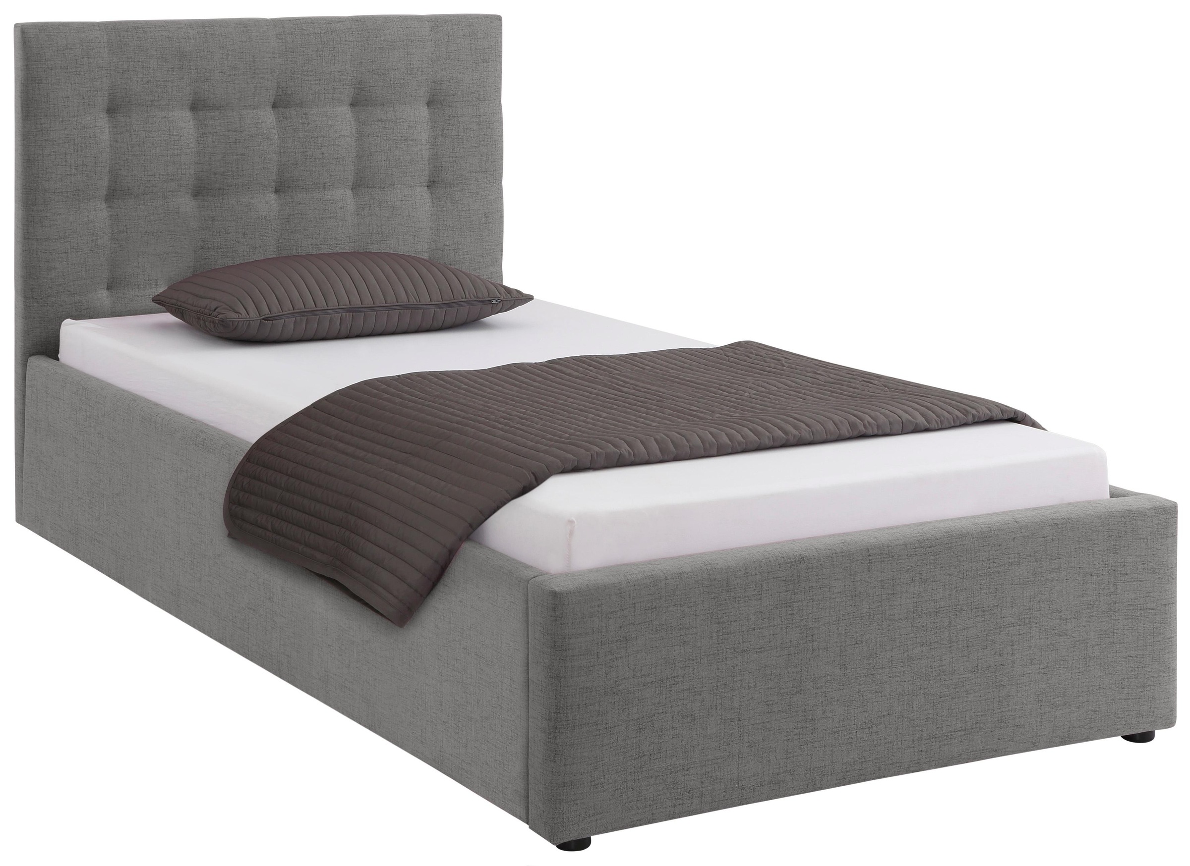 Home affaire Polsterbett "Hamar, Knopfsteppung im Kopfteil, bis 250 KG bela günstig online kaufen