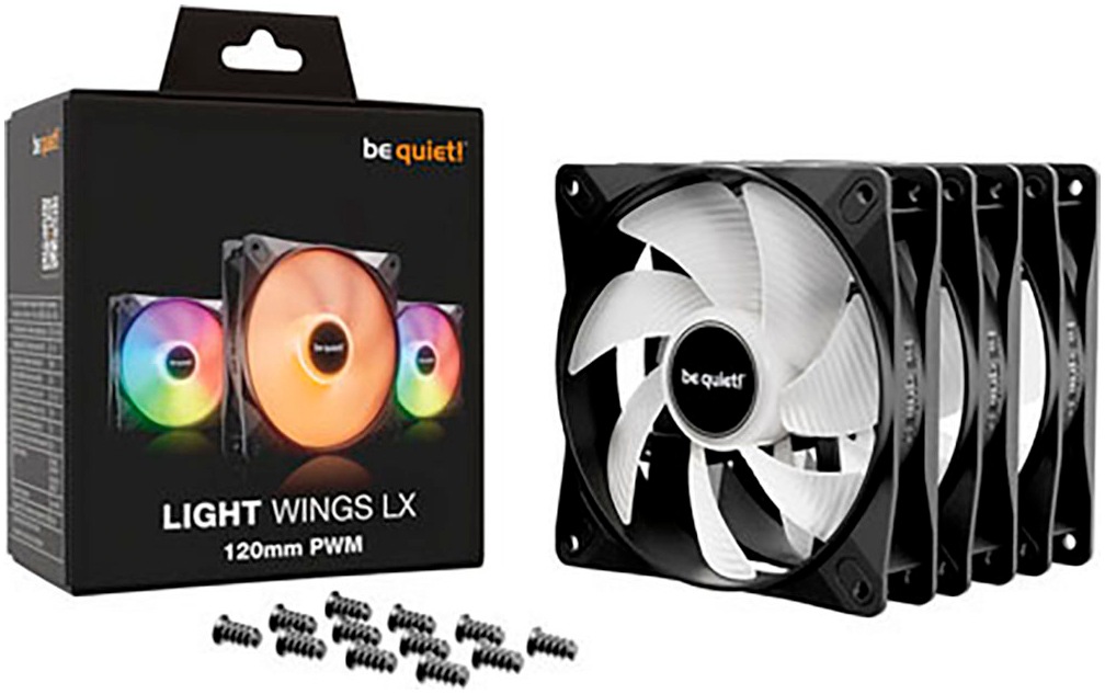 be quiet! Gehäuselüfter »LIGHT WINGS LX 120mm PWM 3-Pack Black«