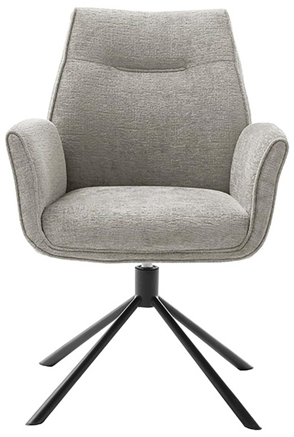 MCA furniture Esszimmerstuhl »DIVERIA«, Chenilleoptik, (2er-Set) 4-Fuss-Stuhl,drehbar 360°,belastbar 120 kg,Sitzhöhe ca. 50cm