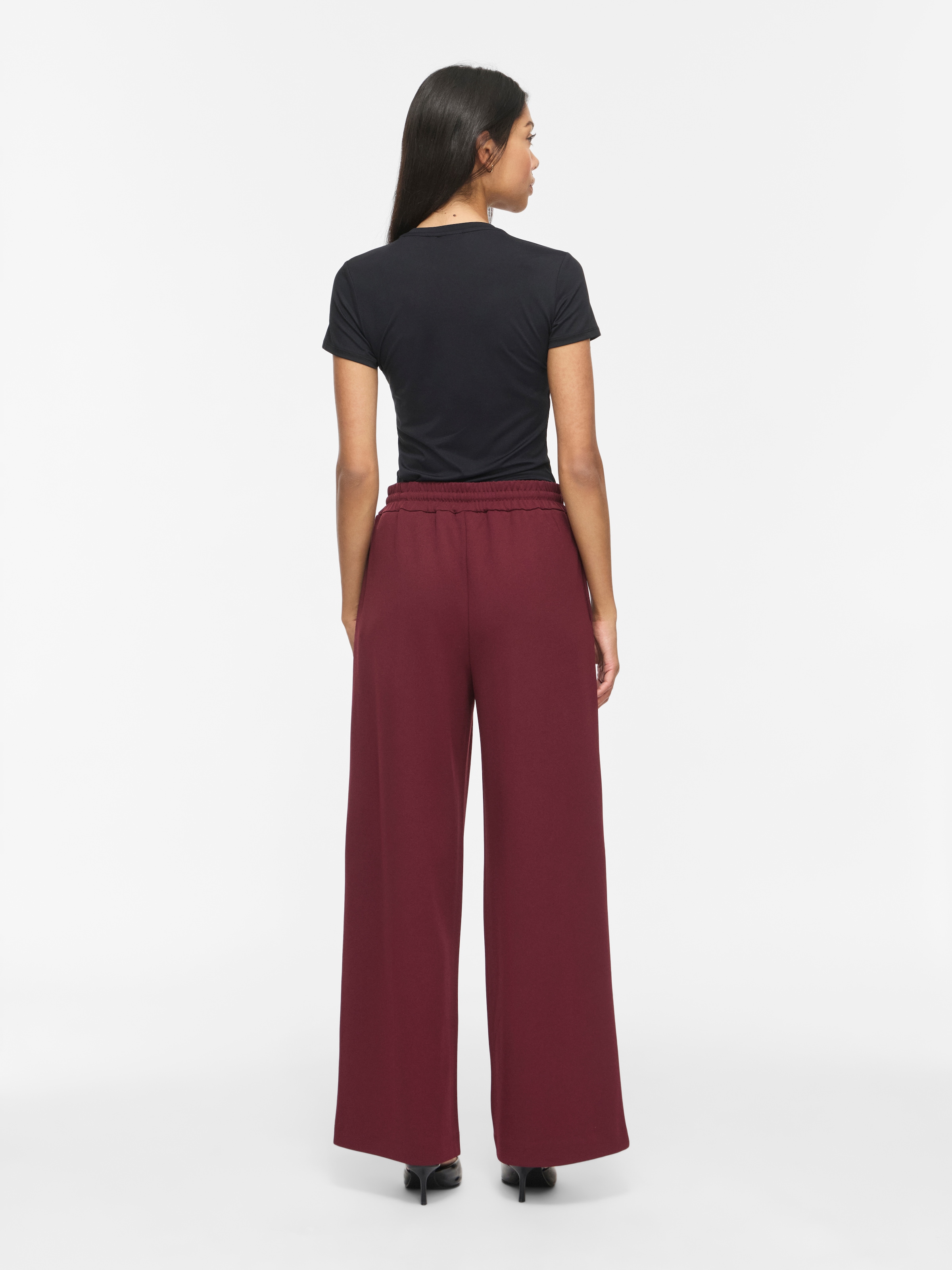 Vila Schlupfhose »VICLUA HW WIDE PANTS-NOOS«  Materialmix