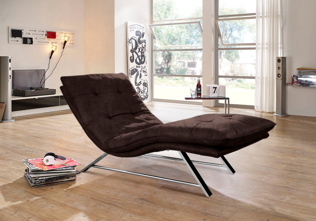 W.SCHILLIG Relaxliege »daily dreams«, in Waffelkissen-Optik, wahlweise mit Motor, Kufengestell, in 2 Breiten