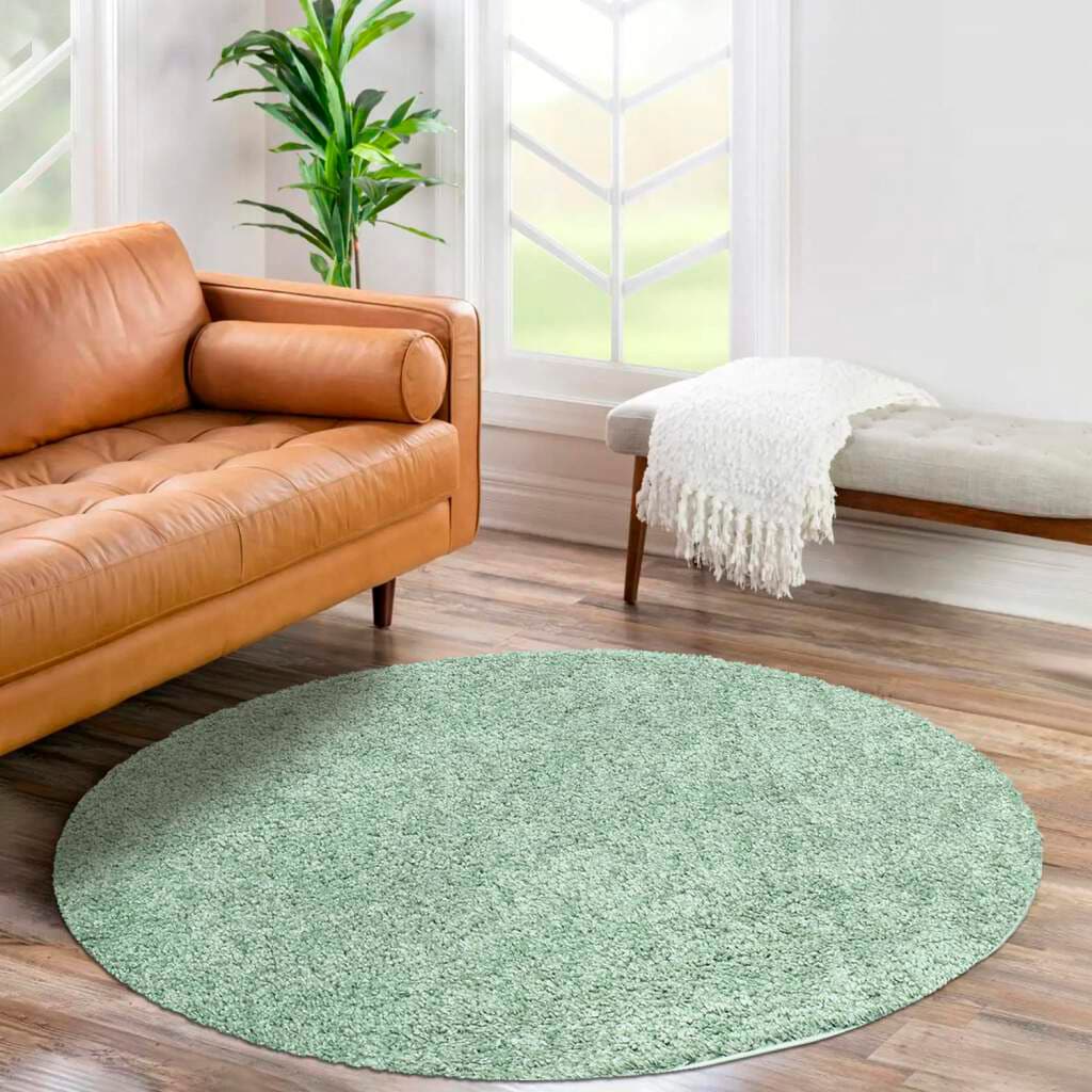 Carpet City Hochflor-Teppich »City Shaggy«, rund, Teppich Einfarbig Uni, besonders  flauschig-weich bequem und schnell bestellen