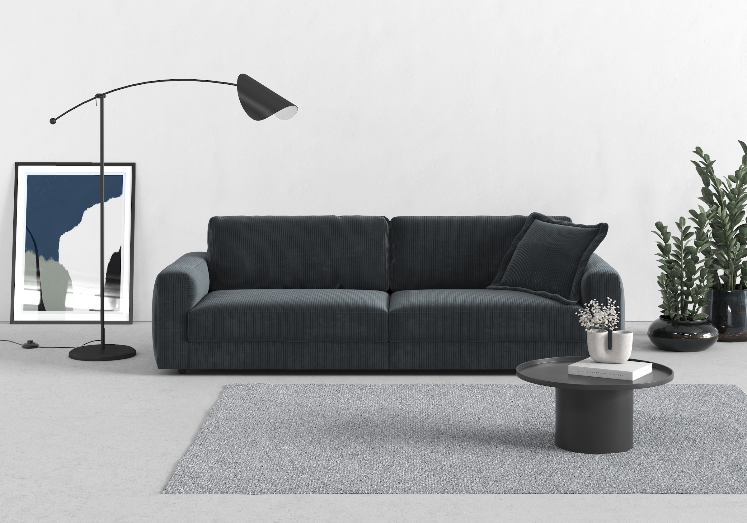 TRENDMANUFAKTUR Big-Sofa »Bourbon«, (2 St.), extra tiefe Sitzfläche, wahlwe günstig online kaufen