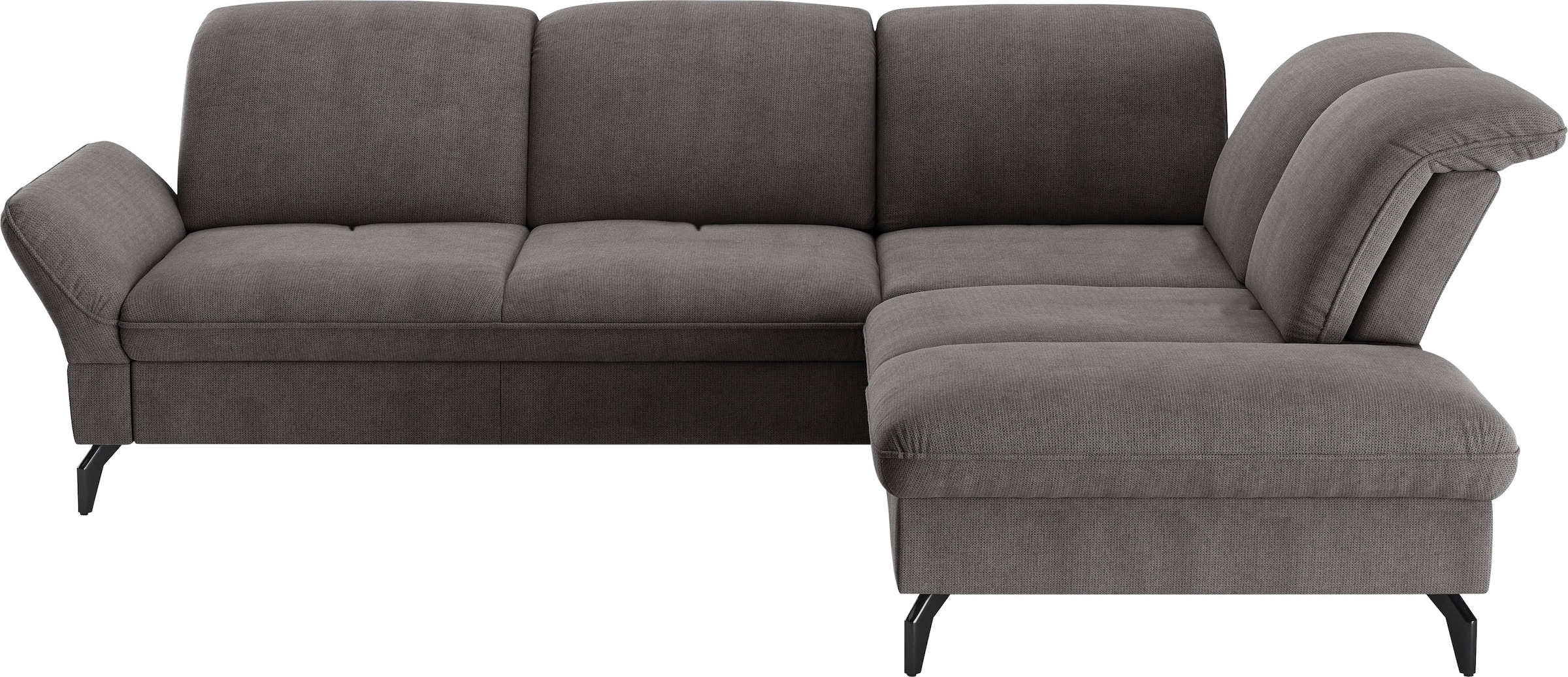 sit&more Ecksofa »Leandro L-Form«, Wahlweise mit Bett-, Kopfteil - und Arml günstig online kaufen
