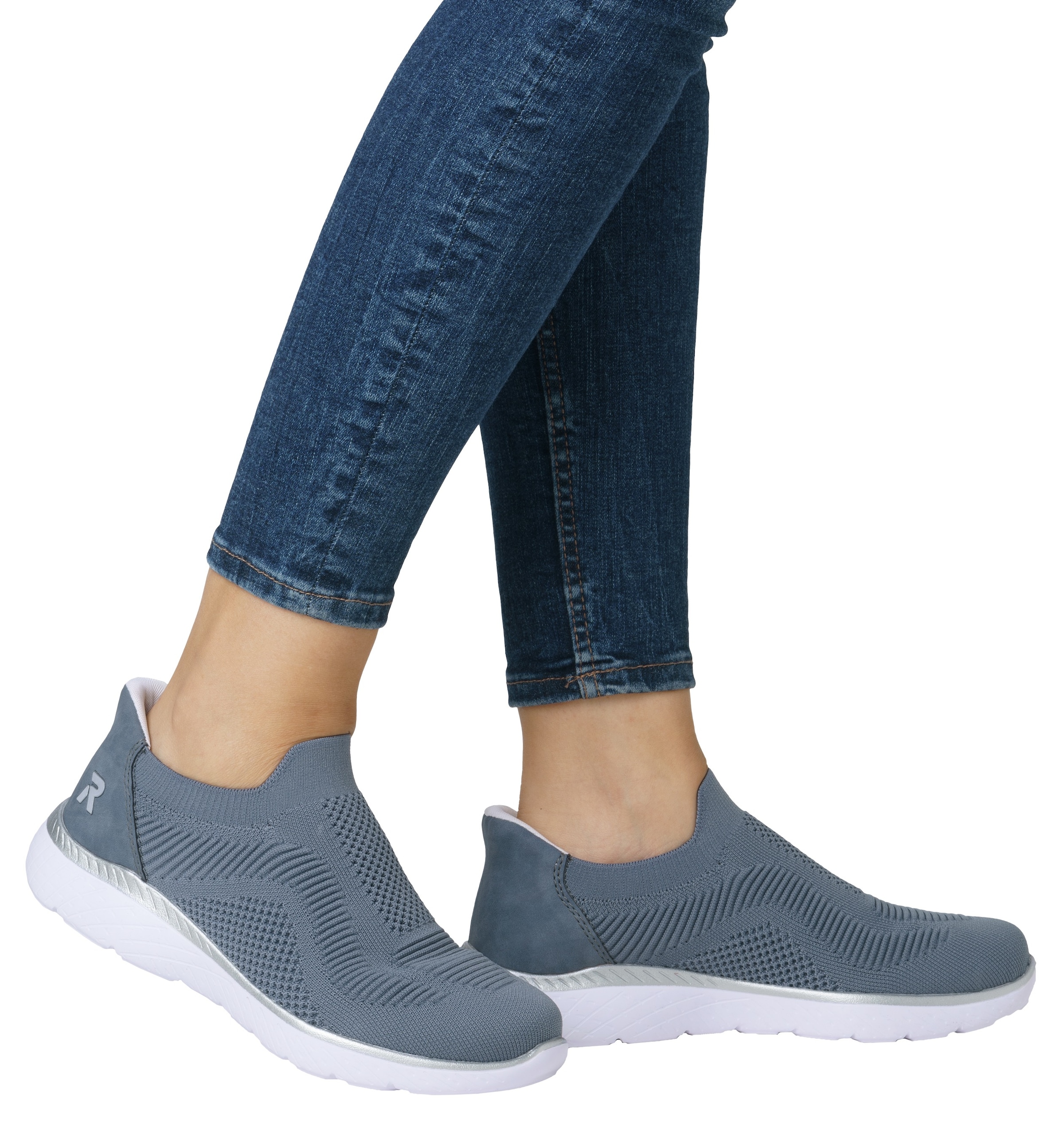 RIEKER Sport Slip-On Sneaker »Ready2GO«, Slipper, Halbschuh, Freizeitschuh mit MemoSoft-Innensohle