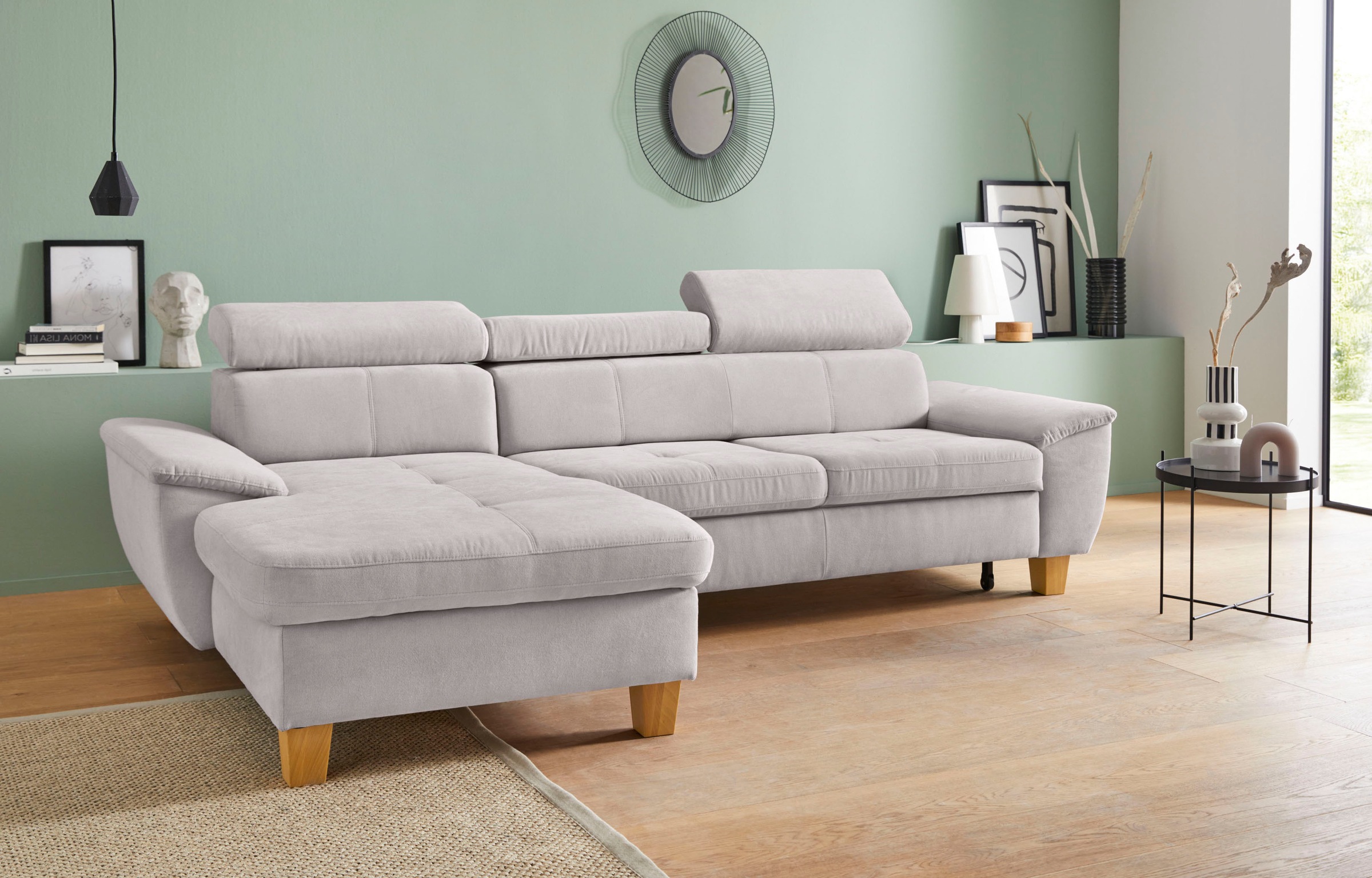 exxpo - sofa fashion Ecksofa »Enya, aufwendige Detailverarbeitung, hoher Si günstig online kaufen