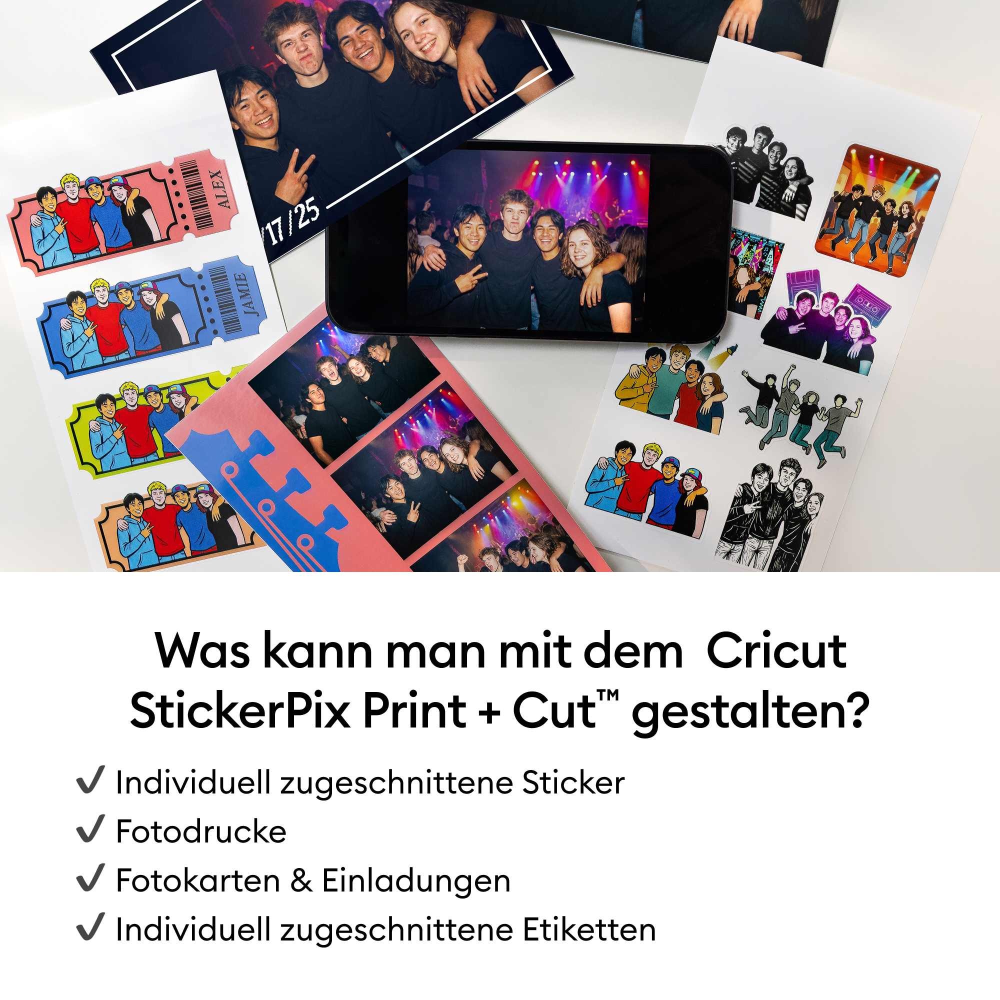 Cricut Fotodrucker »StickerPix Print + Cut™ Essential Bundle«