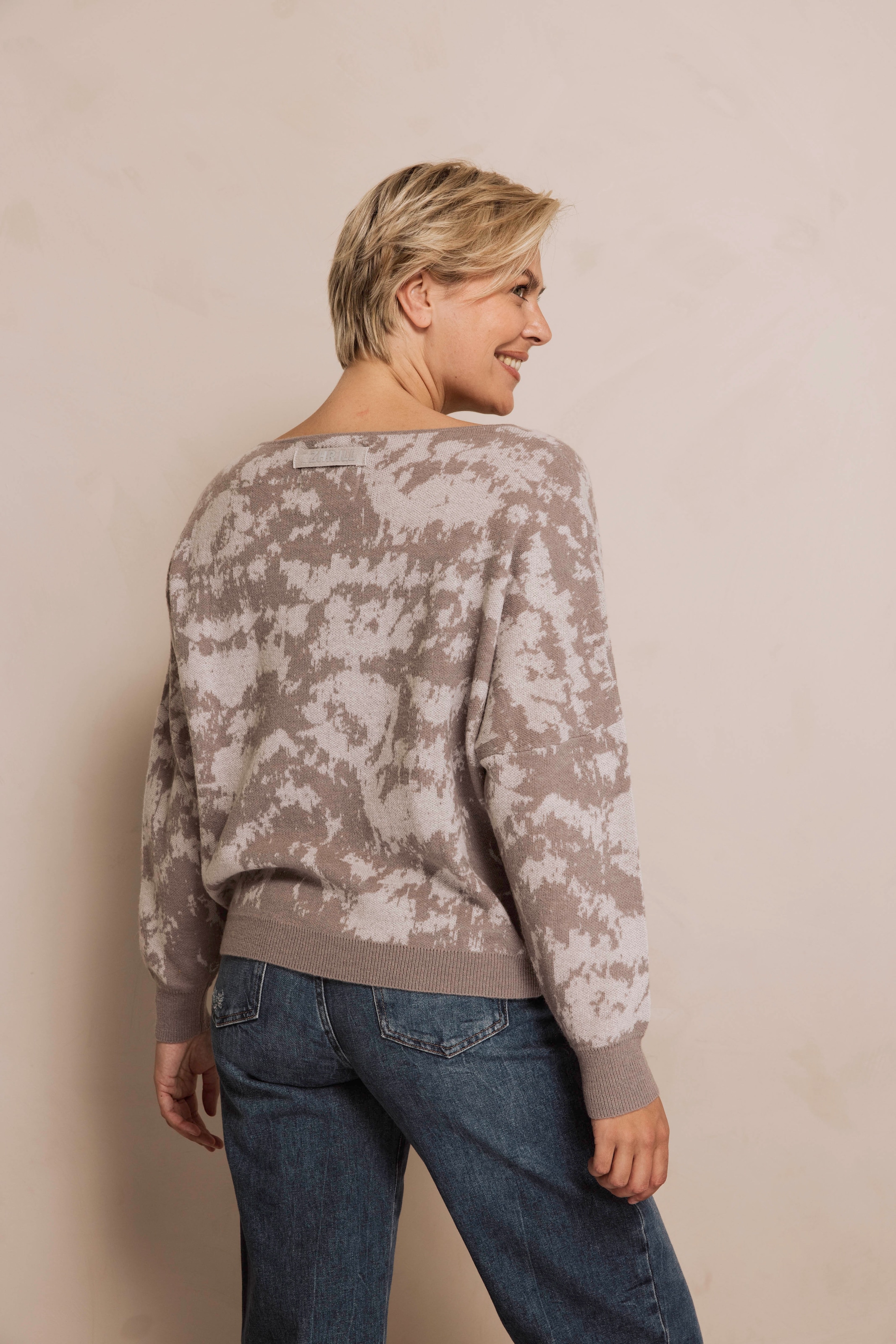 Zhrill Strickpullover »ZHTALIA CAMO« mit grafischem Muster