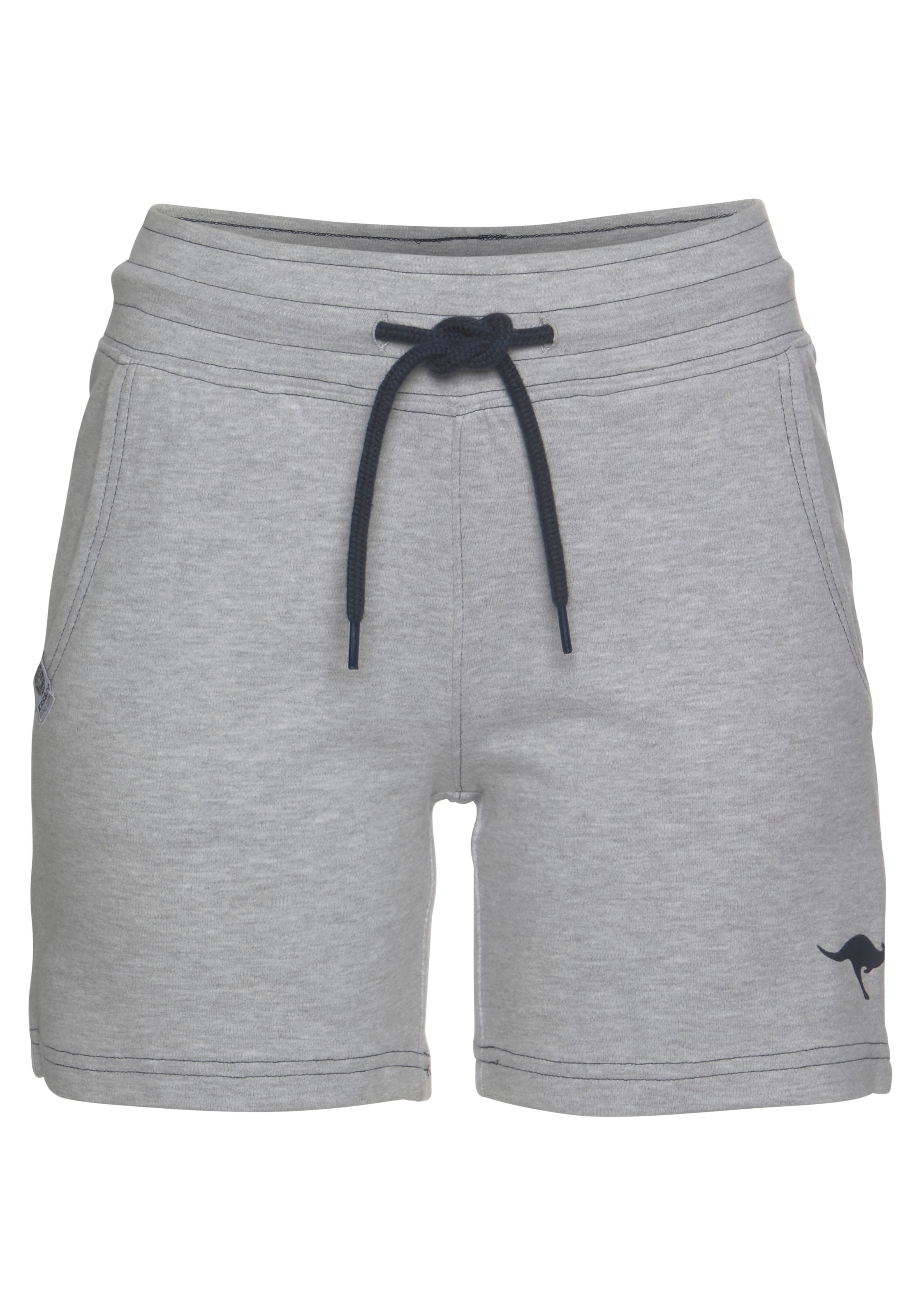 KangaROOS Sweatshorts, mit kontrastfarbener Kordel und kleinem Label-Print