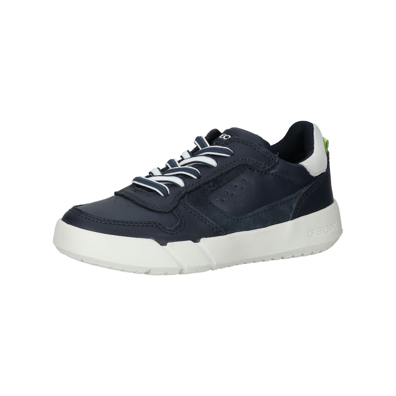 GEOX Sneaker »Sneaker Veloursleder/Textil« Navy/Weiß 37 37 Verschluss: Schlupfschuh