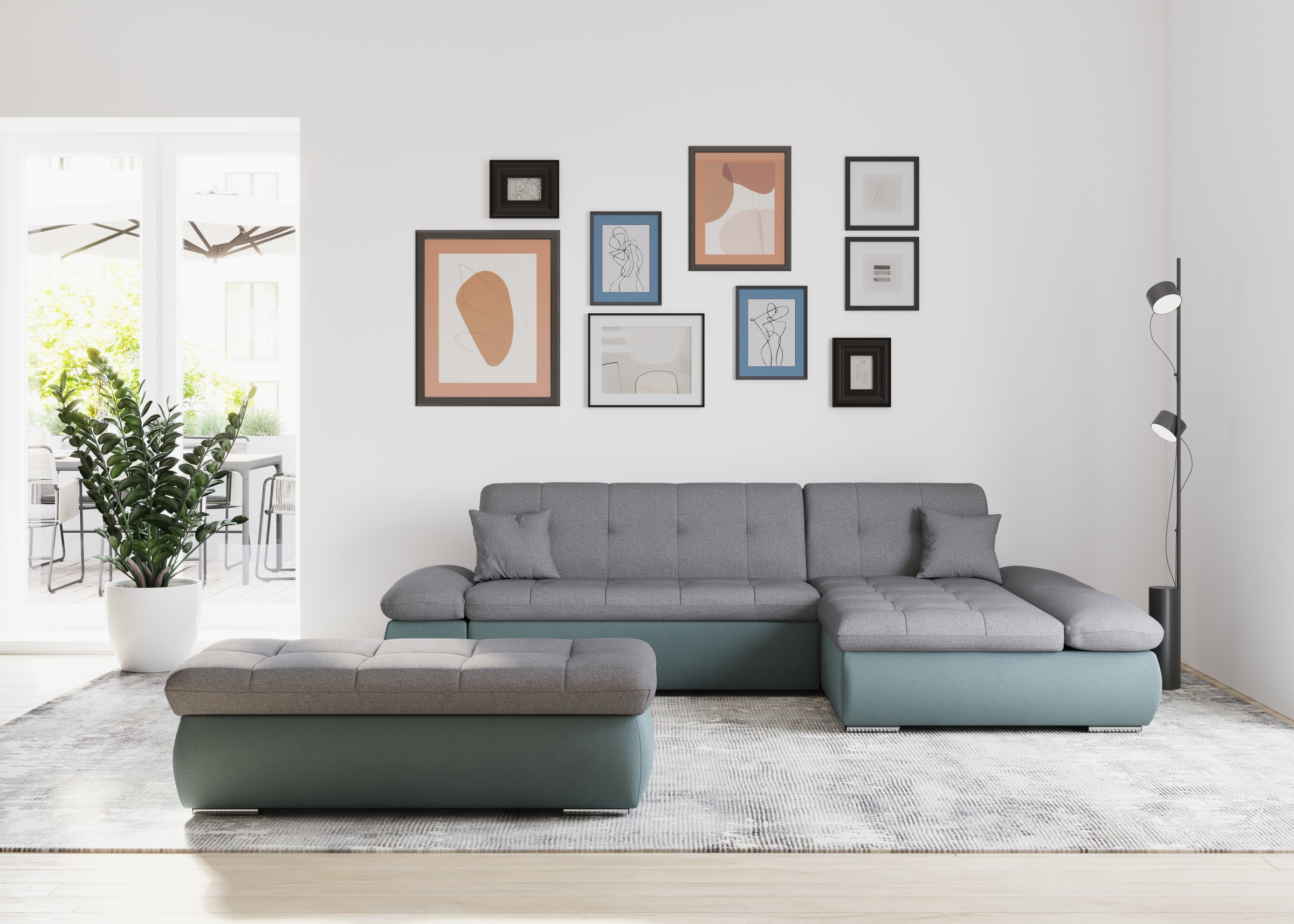 DOMO collection Ecksofa »Moric, L-Form, XXL-Sofa - Breite 300cm«, wahlweise günstig online kaufen