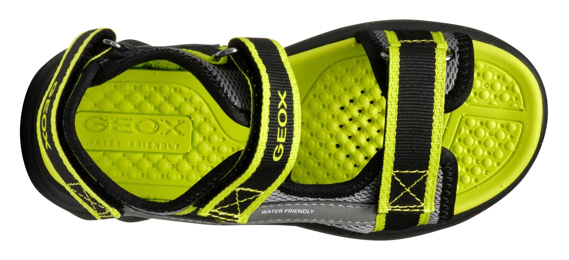 Geox Sandale »J SANDAL AIRADYUM BO«, Trekking Sandale, Sommerschuh, Klettschuh mit farbiger Innensohle