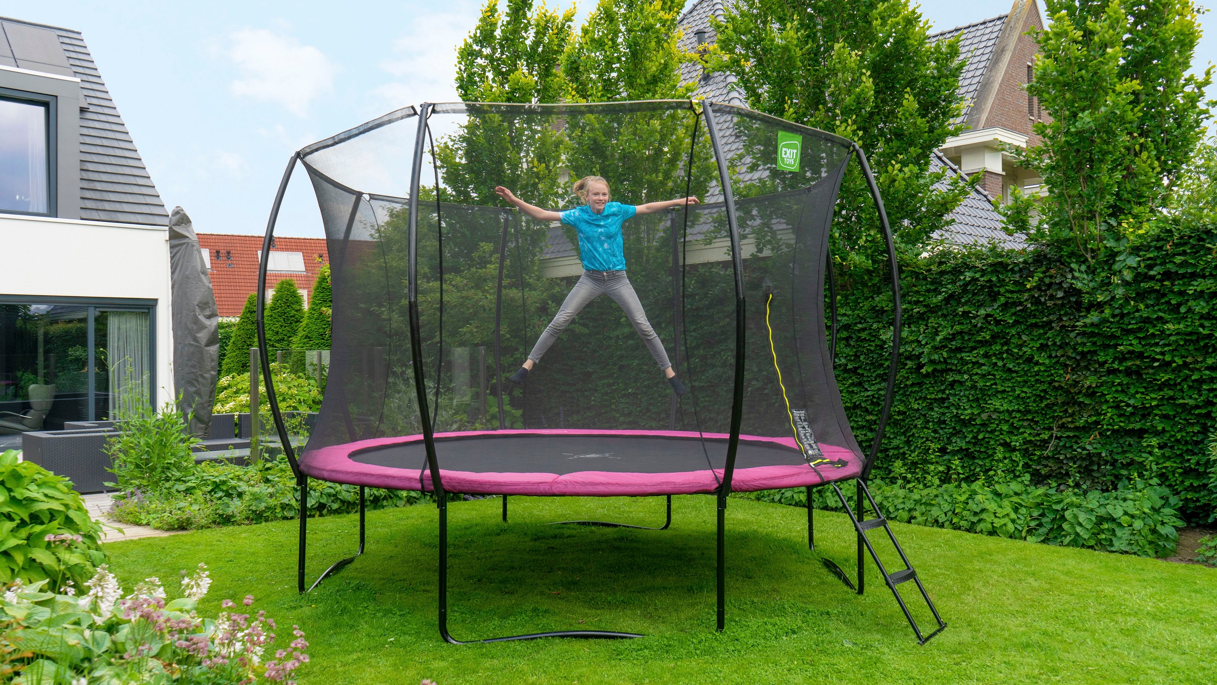 EXIT Gartentrampolin »Silhouette«, Ø 305 cm, mit Sicherheitsnetz