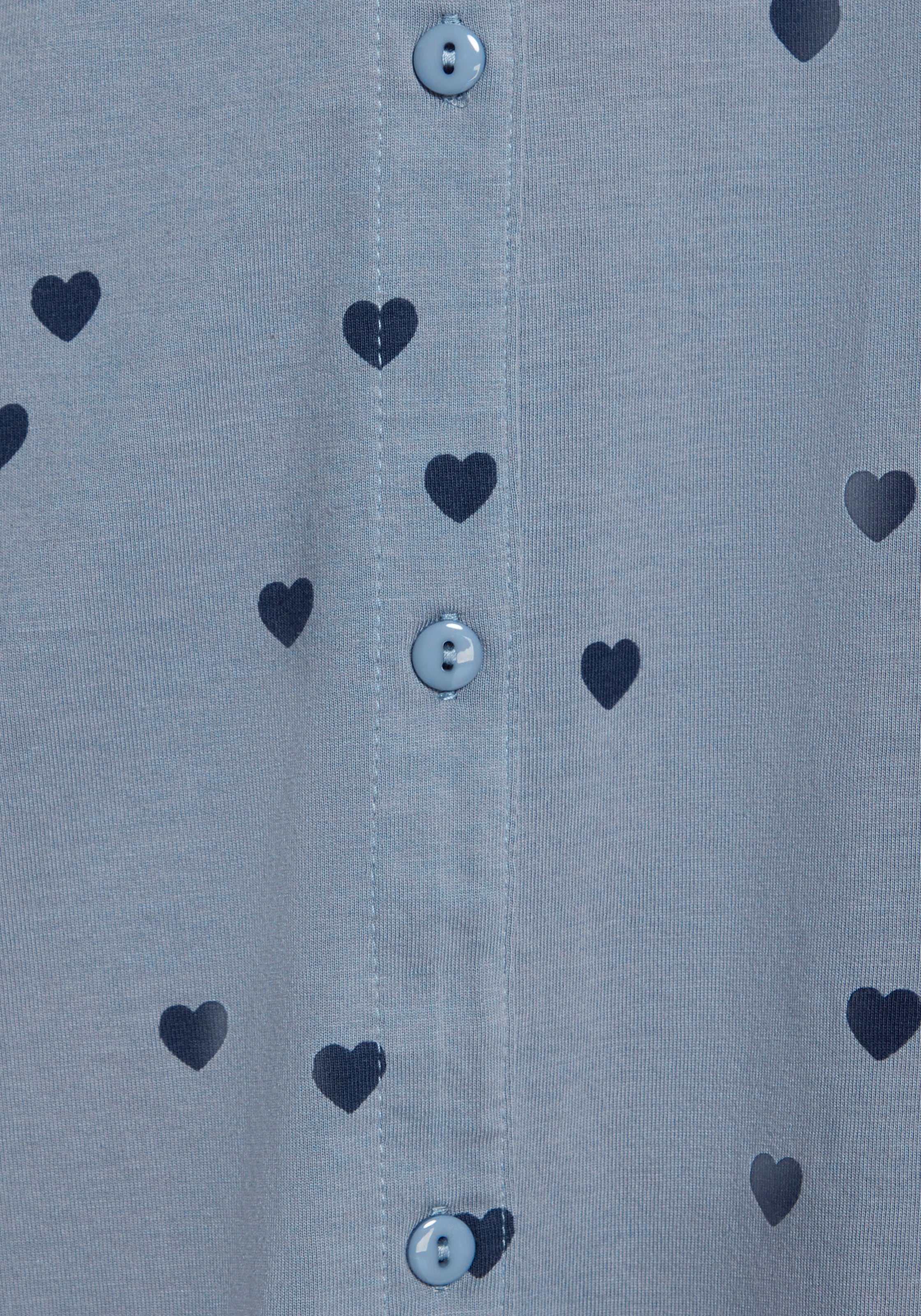 Vivance Dreams Nachthemd Brusttasche in Hemd-Stil