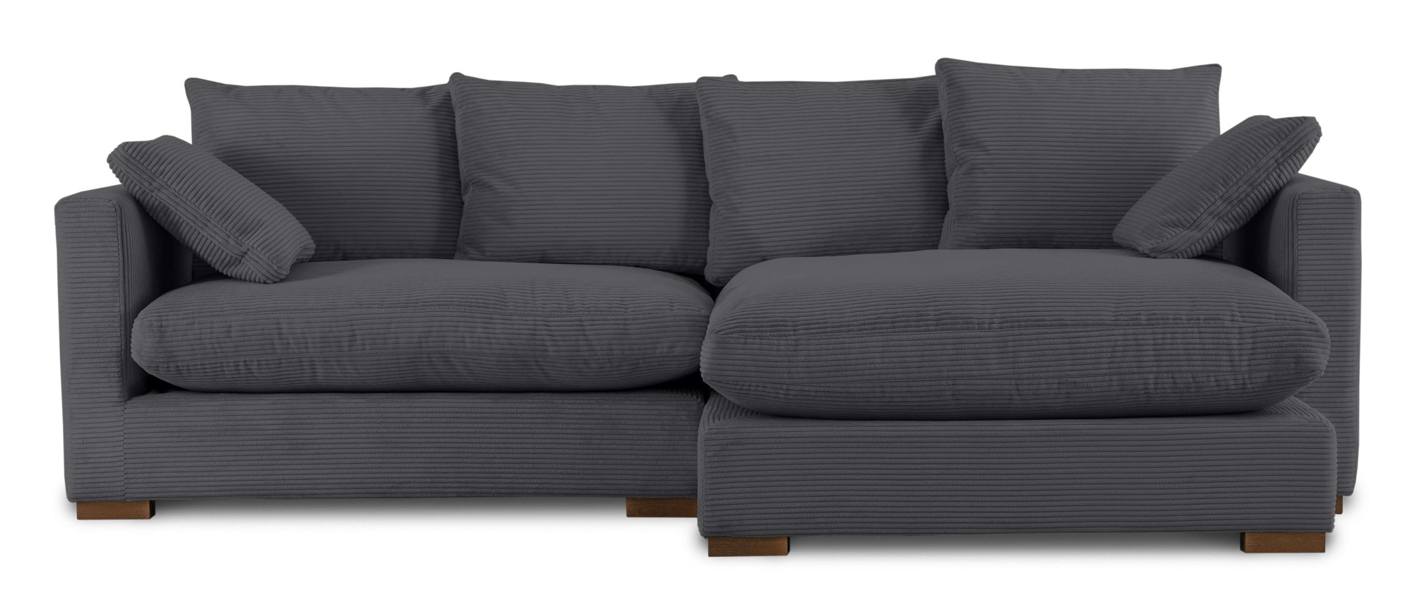 Home affaire Ecksofa »Coray«, Breite 266 cm, extra weich und kuschelig, mit Federn und Daunen