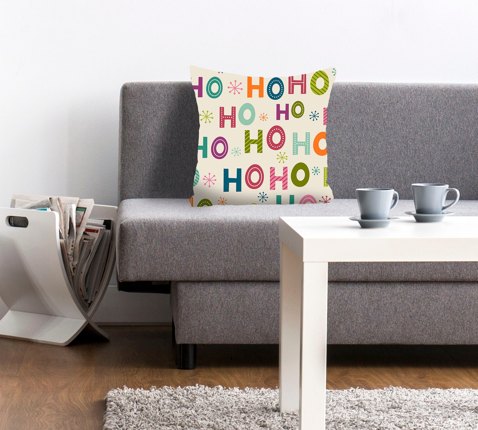 queence Dekokissen »HOHOHO«, Kissenhülle,Weihnachtlich,Schriftzug,Ho Ho Ho, günstig online kaufen